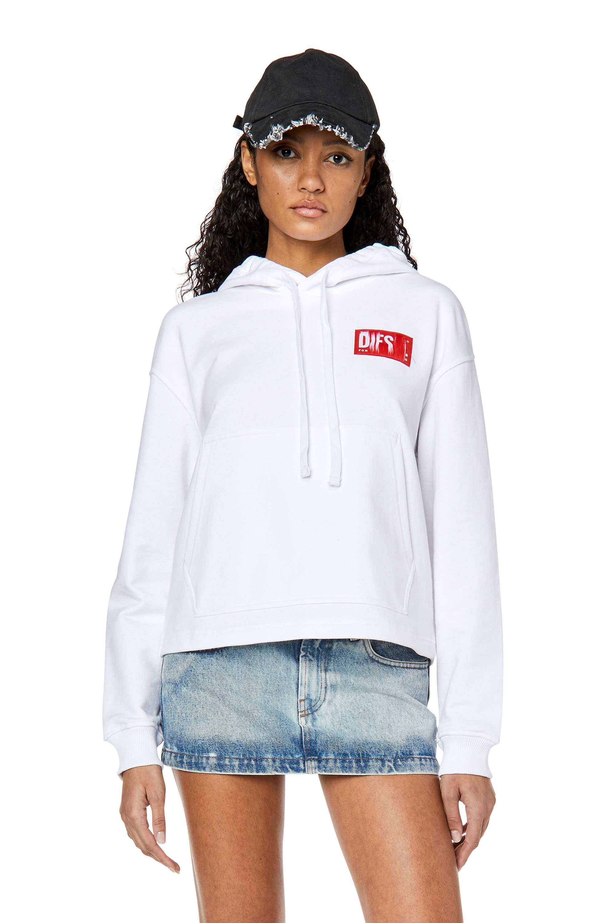 Diesel - F-JARALABEL-HOOD, ホワイト - Image 1