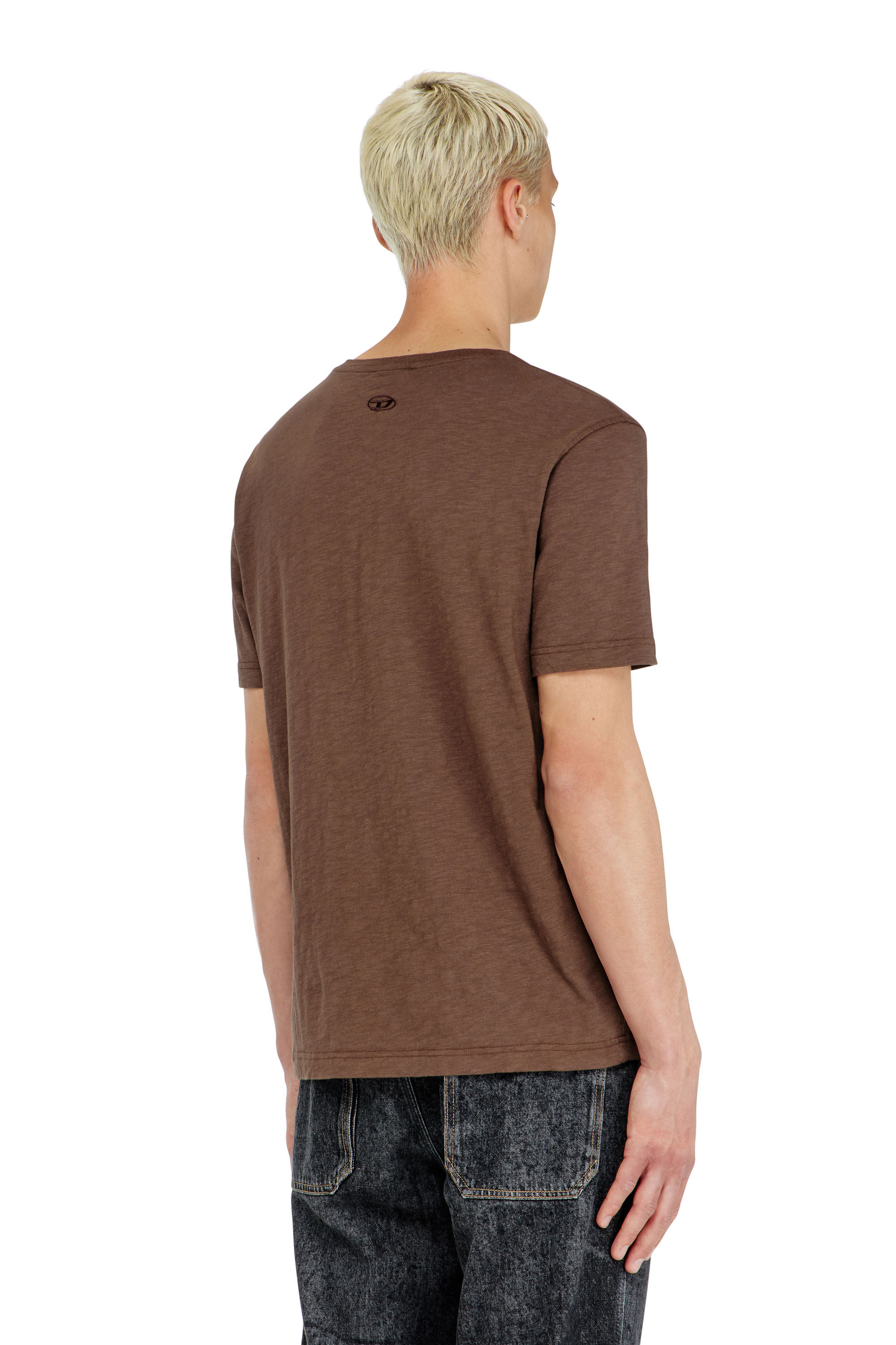 Diesel - T-ANSY-V, Male's Tシャツ in ブラウン - 4