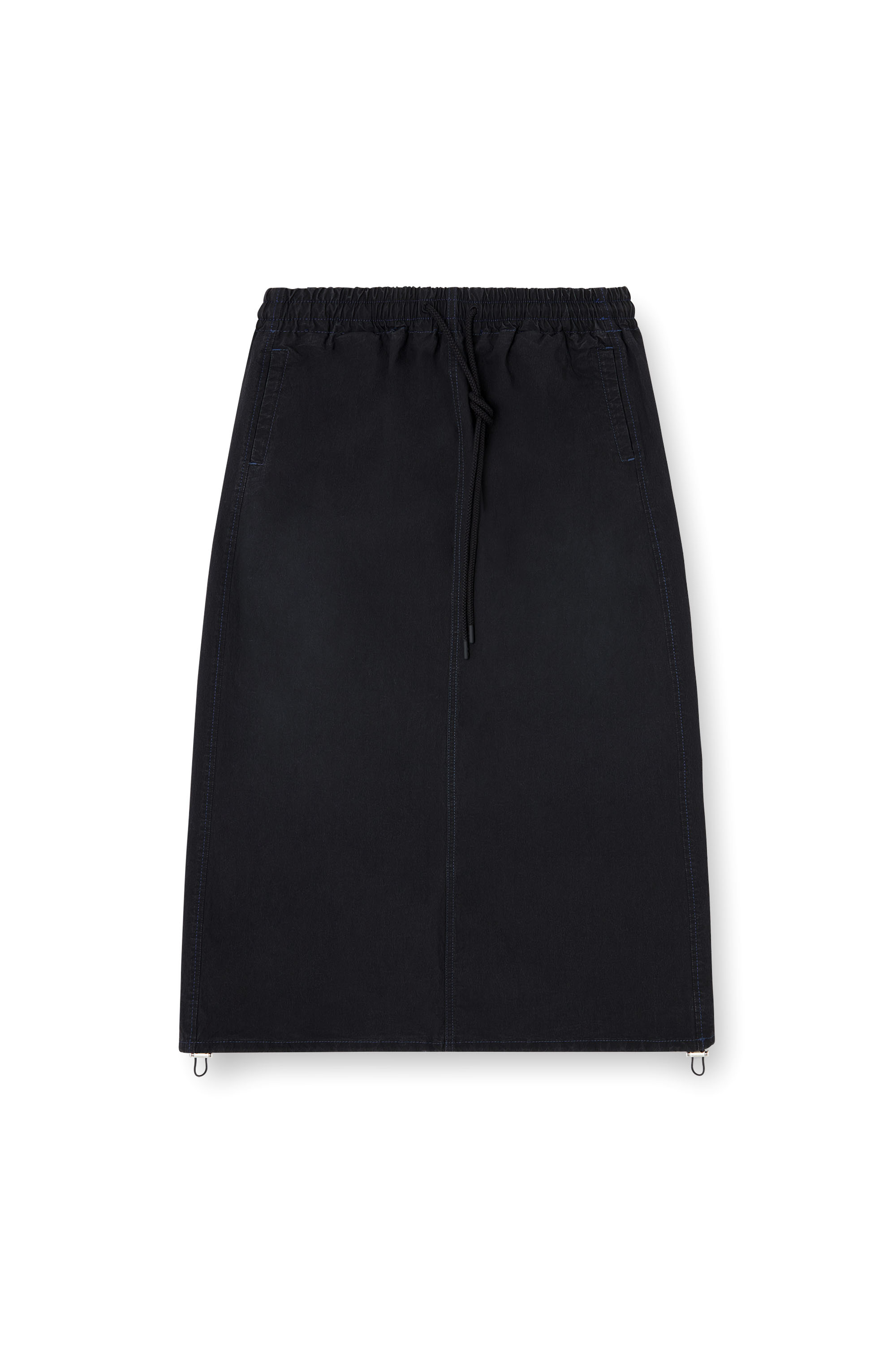 Diesel - DE-OREN-C JOGG, Female's Midi skirt in technical JoggJeans in ブラック - 3