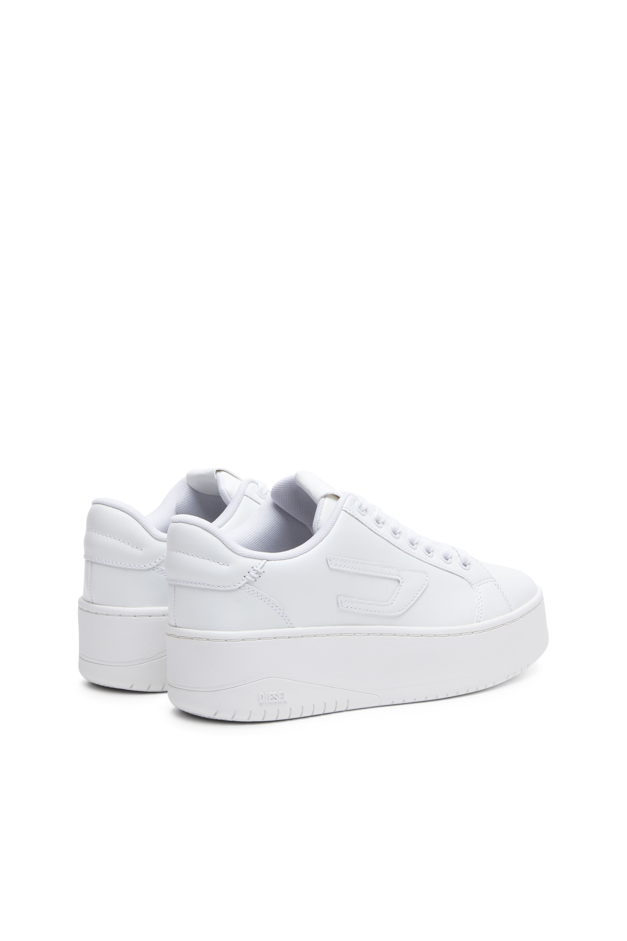 Diesel - S-ATHENE BOLD X, Female's カウレザープラットフォームスニーカー in ホワイト - 3