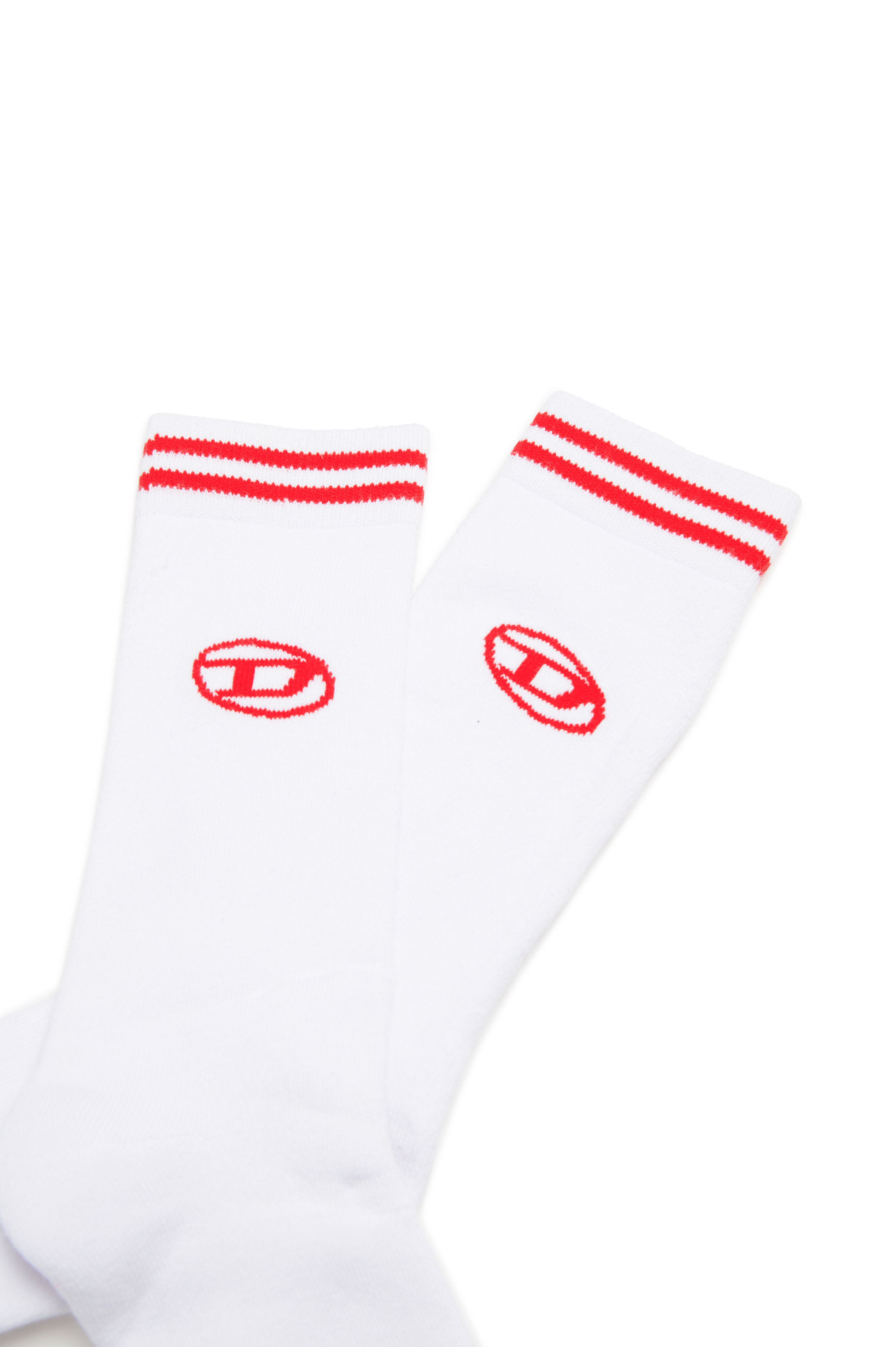 Diesel - ZANICBIPACK, Unisex's 2-pack of socks with Oval D logo in ブラック/ホワイト - 2