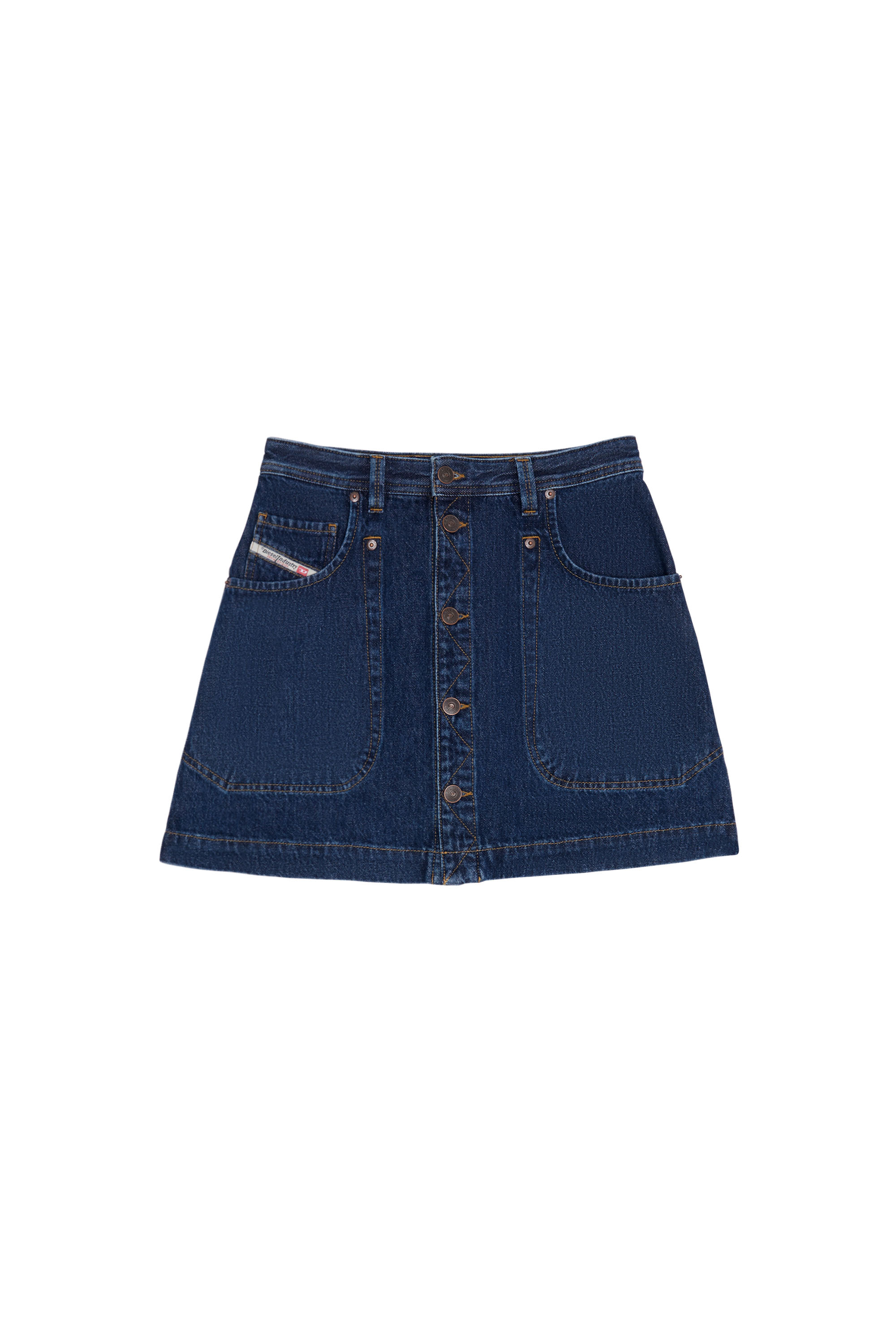 Diesel - DE-ALBUS A-LINE SKIRT, ダークブルー - Image 6