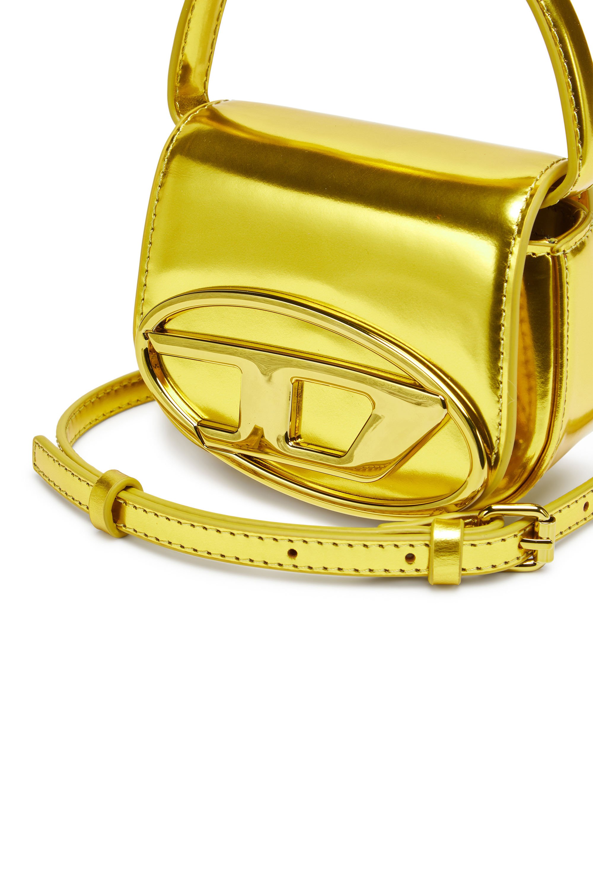 Diesel - 1DR-XS-S, Female's カウレザーショルダーバッグXS in Yellow - 5