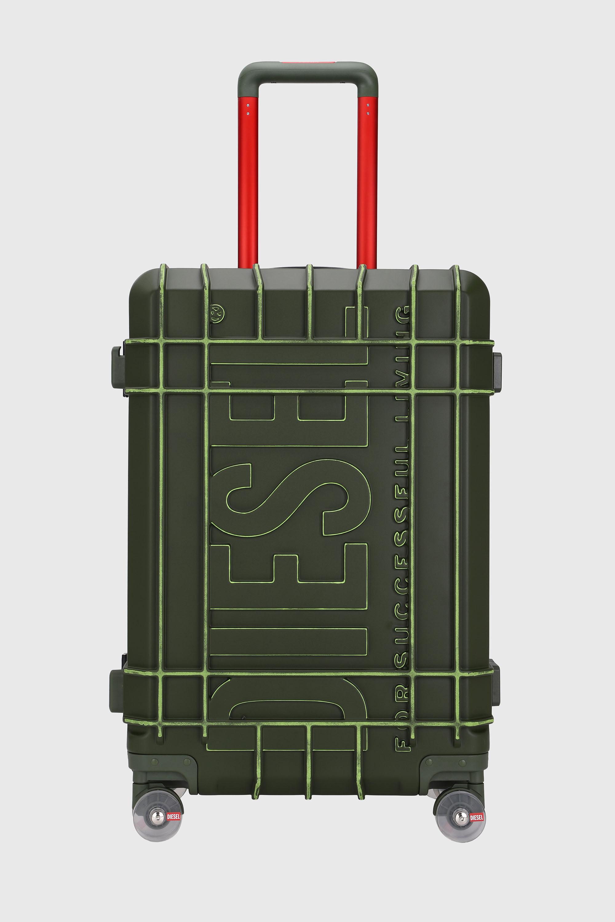 Diesel - DIESEL PC STRONG IMAGE TROLLEY- DSL003, Unisex's Rugged suitcase size M in ミリタリーグリーン - 1