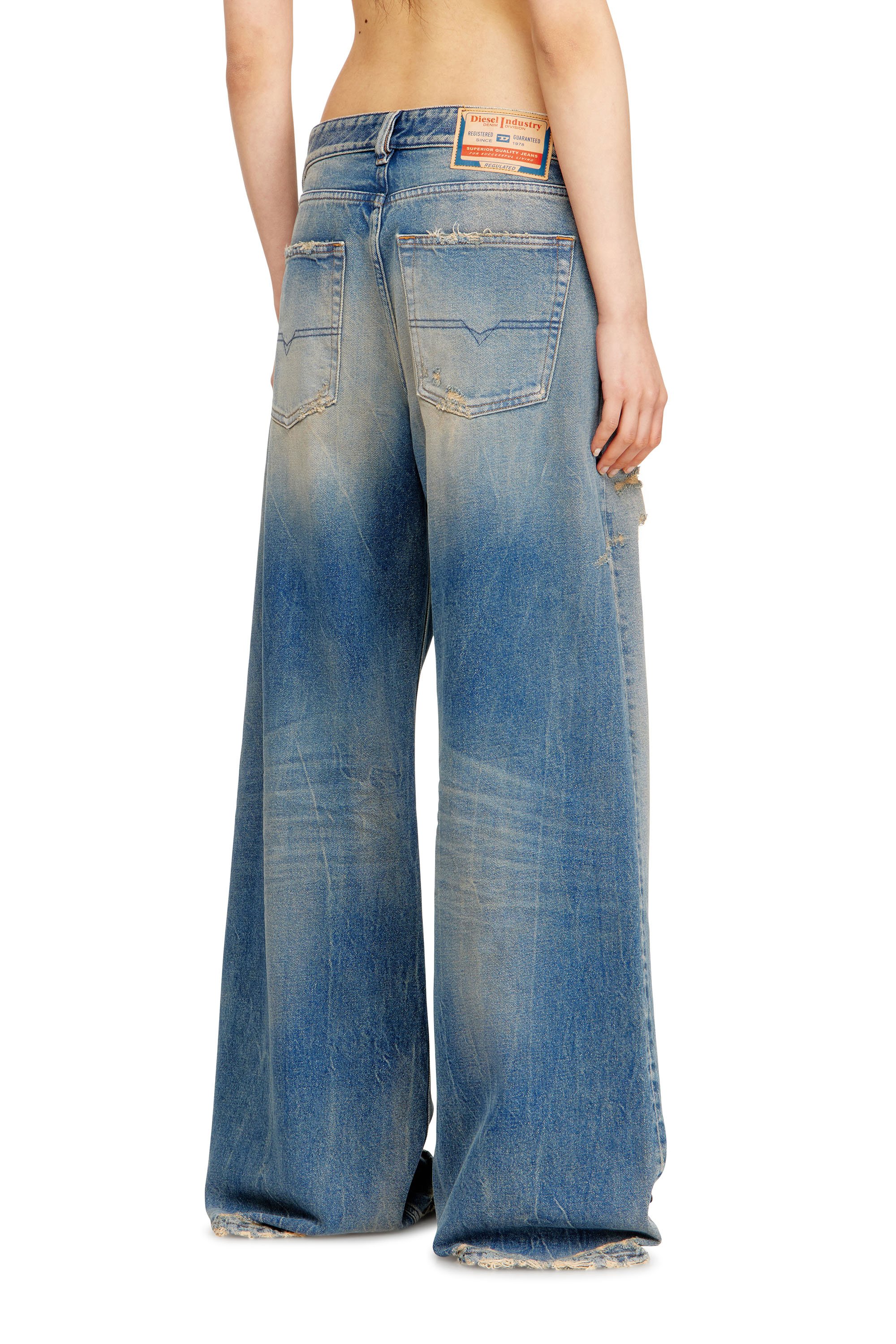Diesel - Female's Relaxed Jeans 1996 D-Sire 09N29, ミディアムブルー - 3