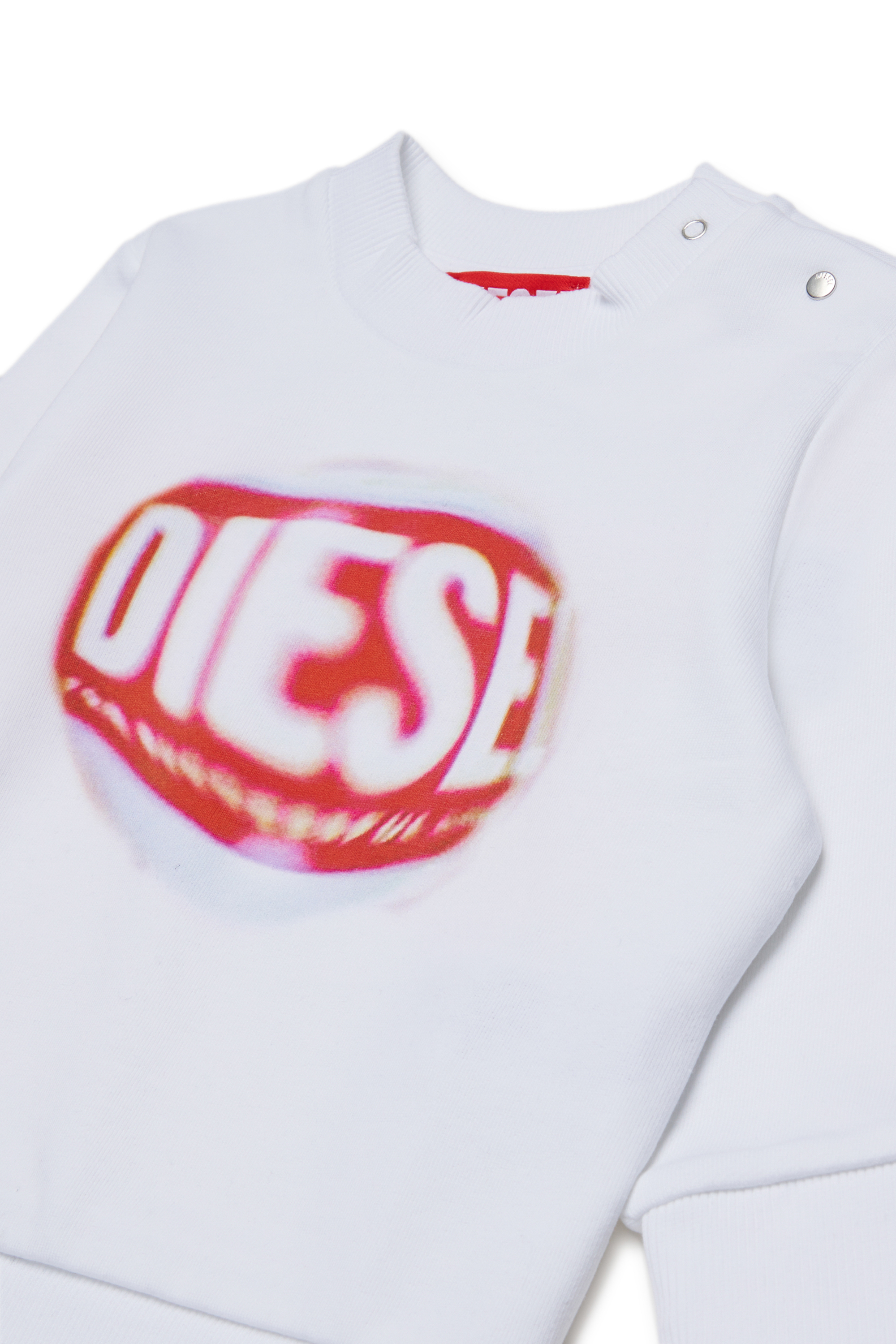 Diesel - STAJIKB, Unisex's プルオーバースウェット in ホワイト - 3