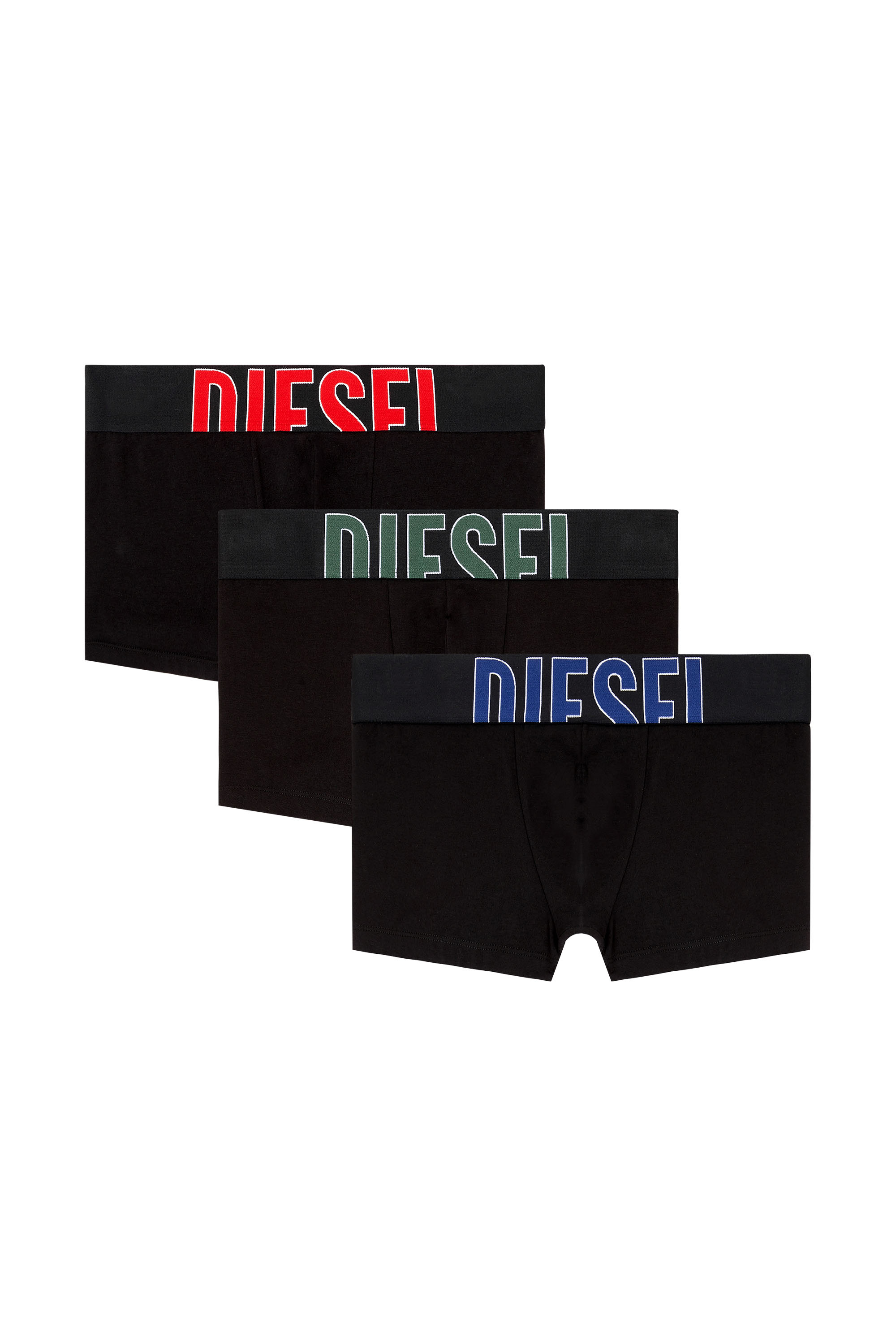 Diesel - DAMIEN-D-POP-3PACK-55, Male's ボクサーパンツ 3枚パック in ブラック - 2
