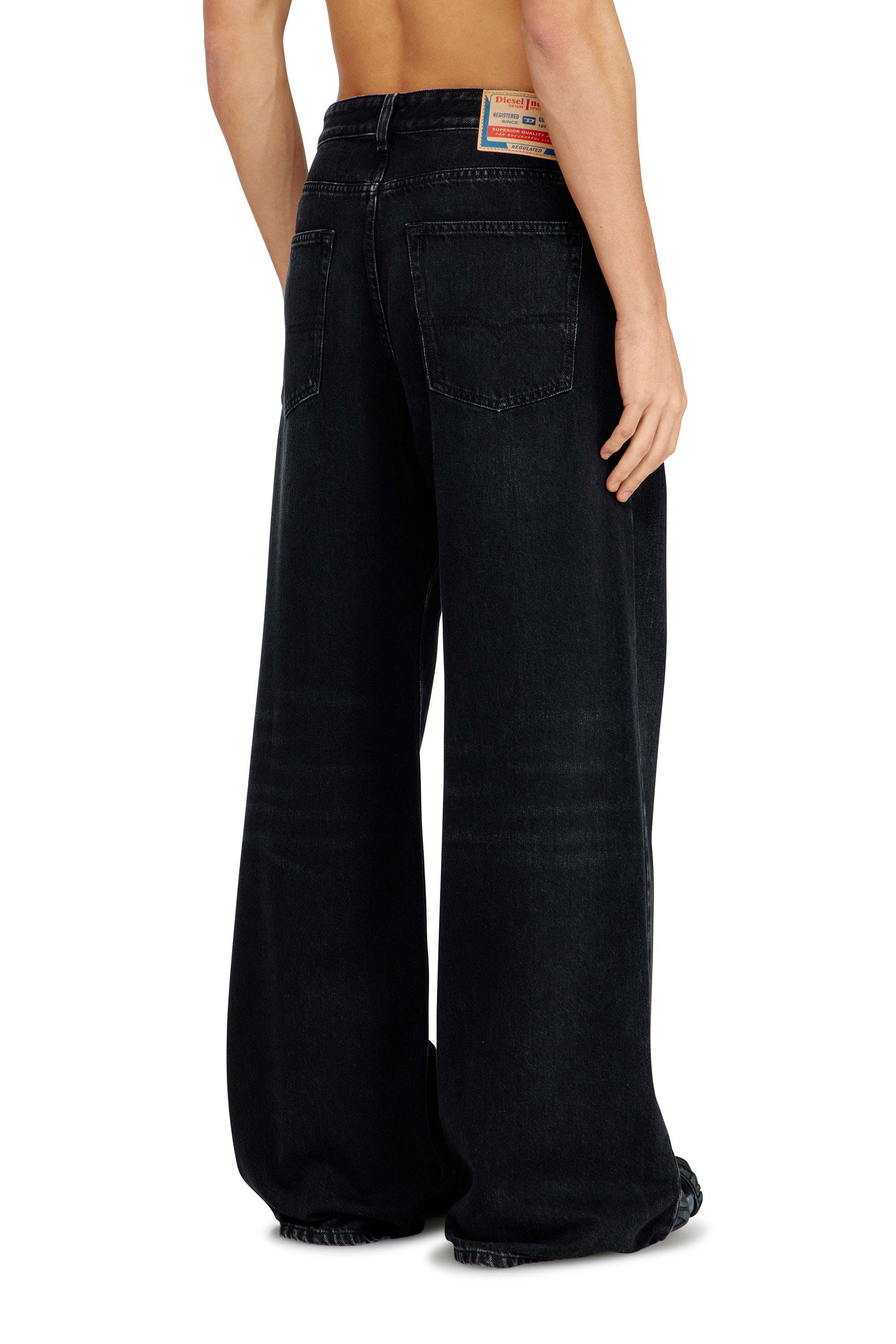 Diesel - Male's Relaxed Jeans D-Rise 09P09, ブラック/ダークグレー - 4