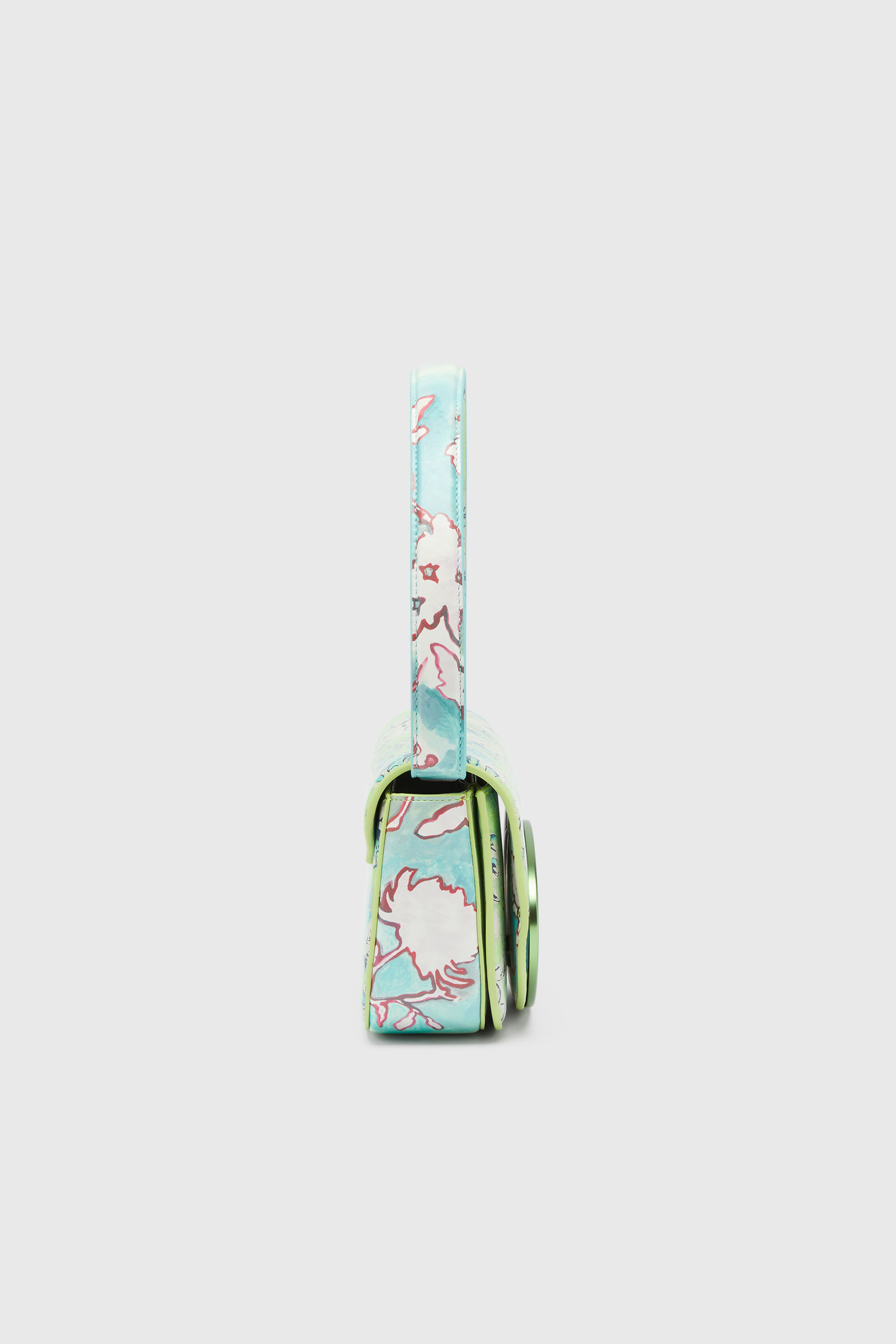 Diesel - 1DR, Female's 1DR-Iconic shoulder bag with floral print in グリーン - 4