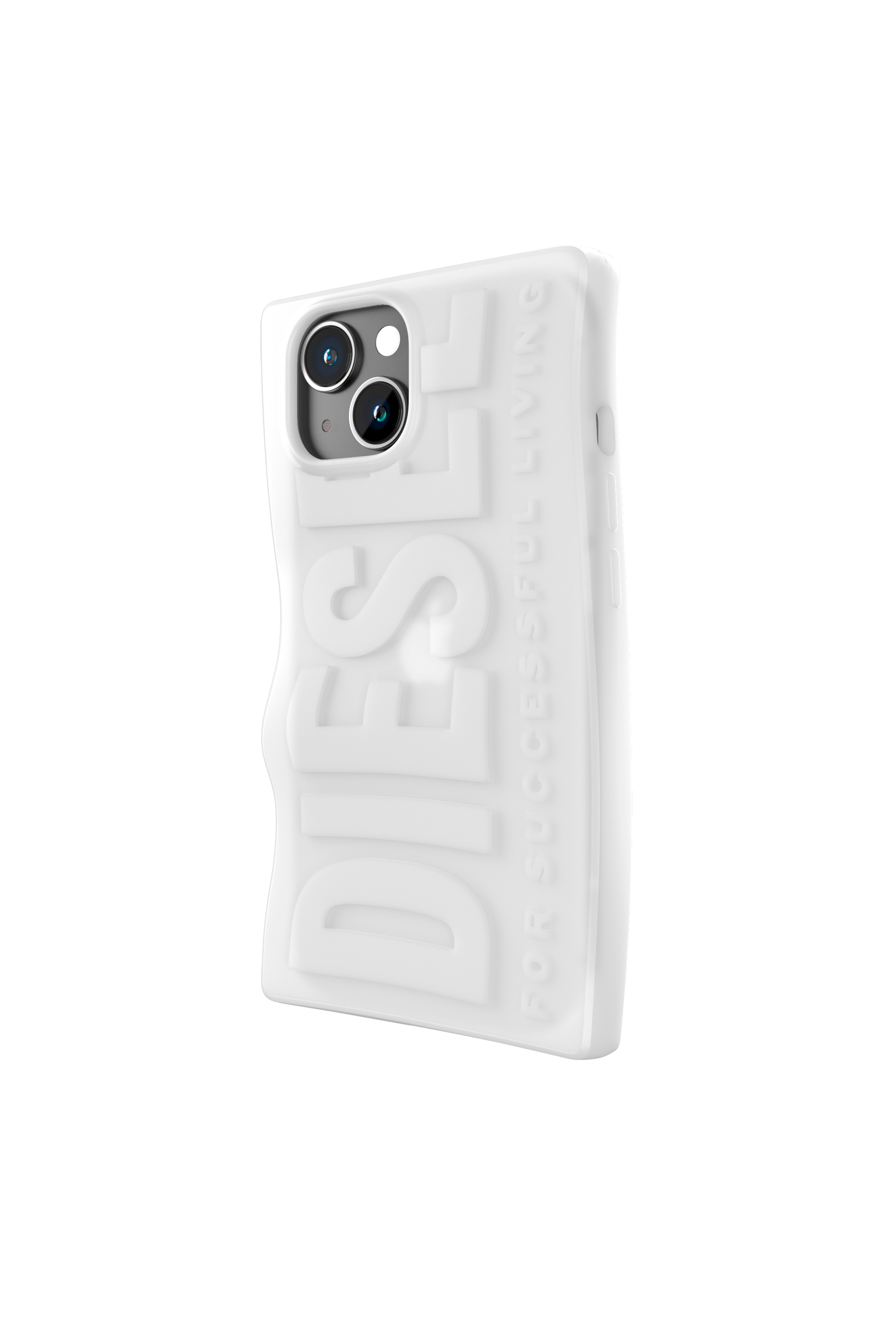 Diesel - 54123 MOULDED CASE, Unisex's iPhone 15 シリコンケース in ホワイト - 4