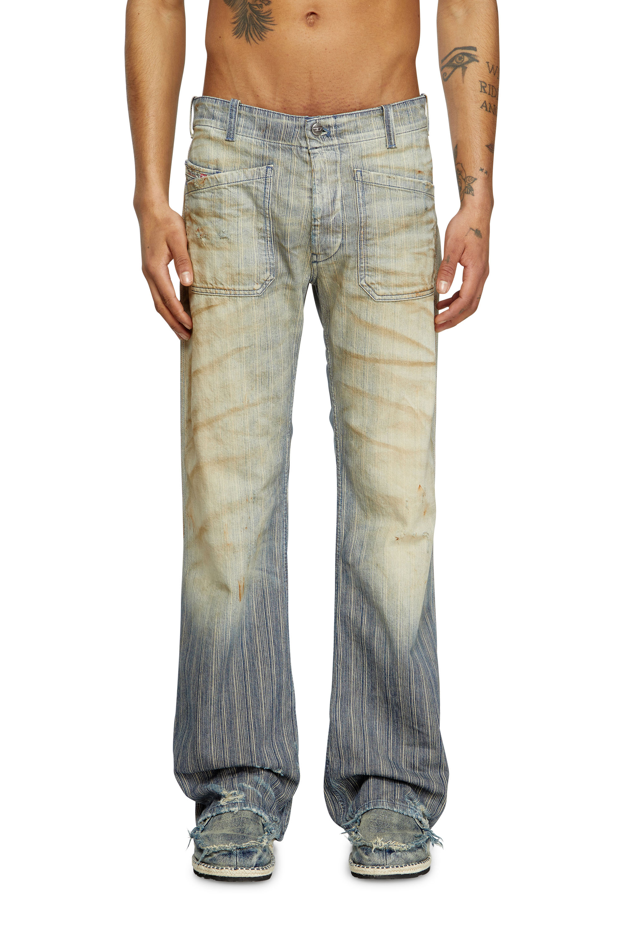 Diesel - Male's Bootcut Jeans D-Moorix 09L55, ミディアムブルー - 3
