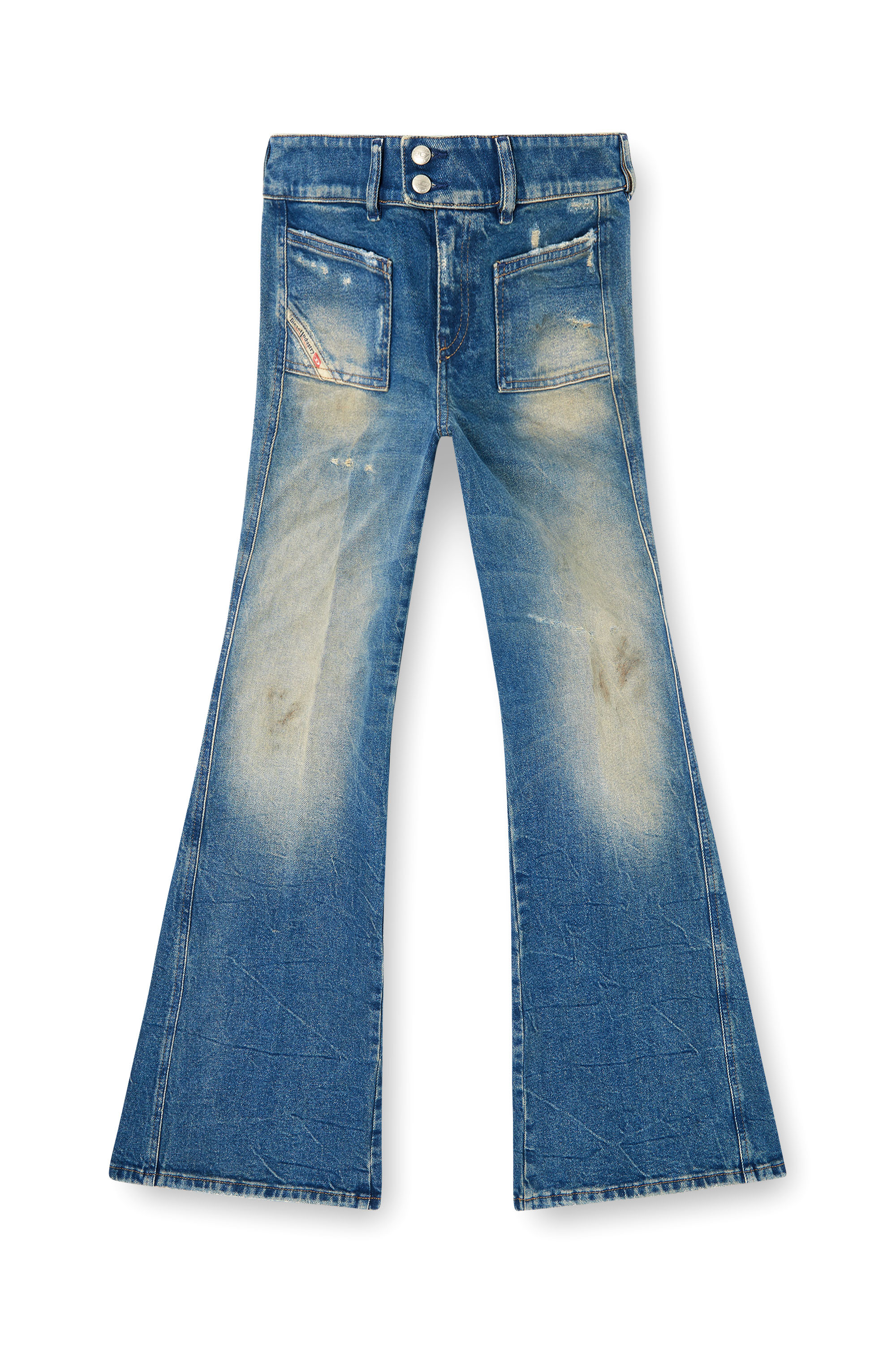Diesel - Female's Bootcut Jeans D-Hush 09N40, ミディアムブルー - 2