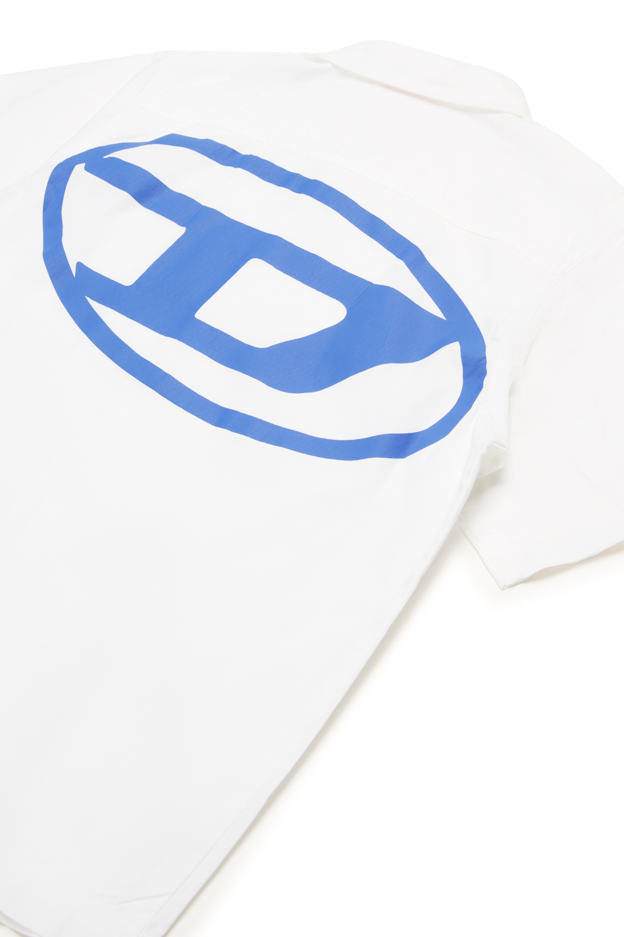 Diesel - MCPOLLY, Male's Short-sleeve shirt with Oval D print in ホワイト - 4
