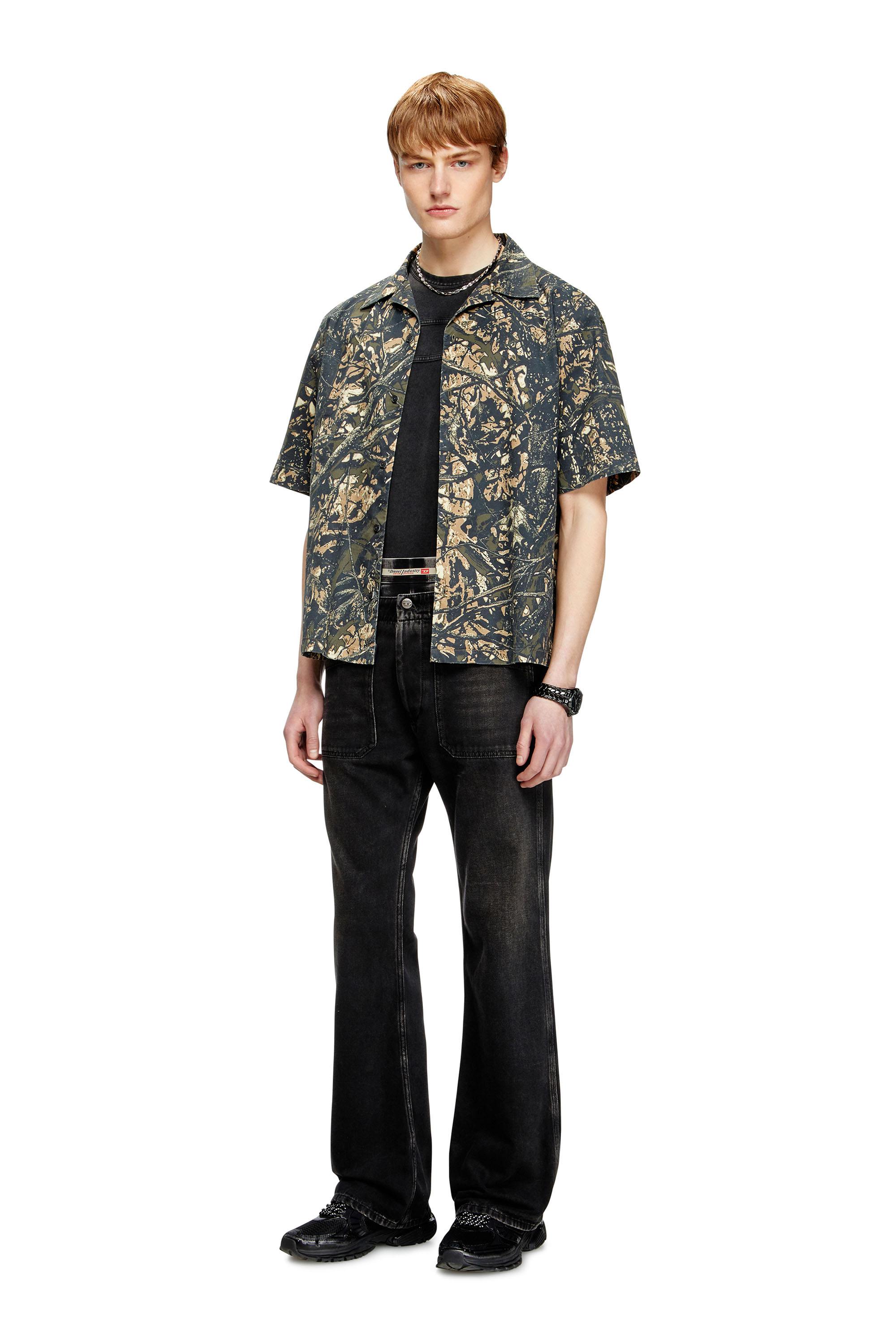 Diesel - Male's Bootcut Jeans D-Moorix 09J96, ブラック/ダークグレー - 2