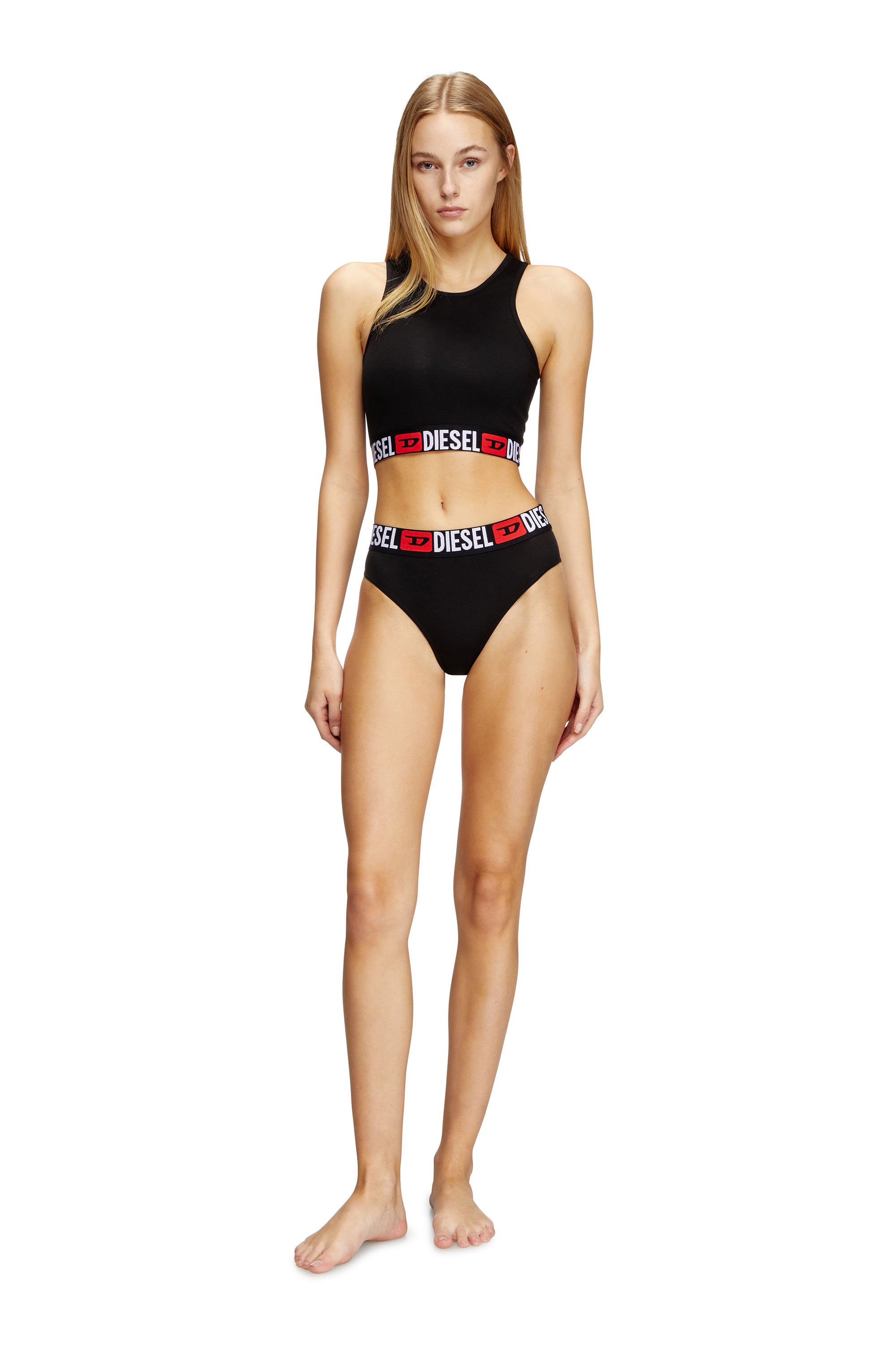 Diesel - SAM-D-CORE-3PACK, Female's Three-pack briefs with maxi-logo waist in ブラック - 2
