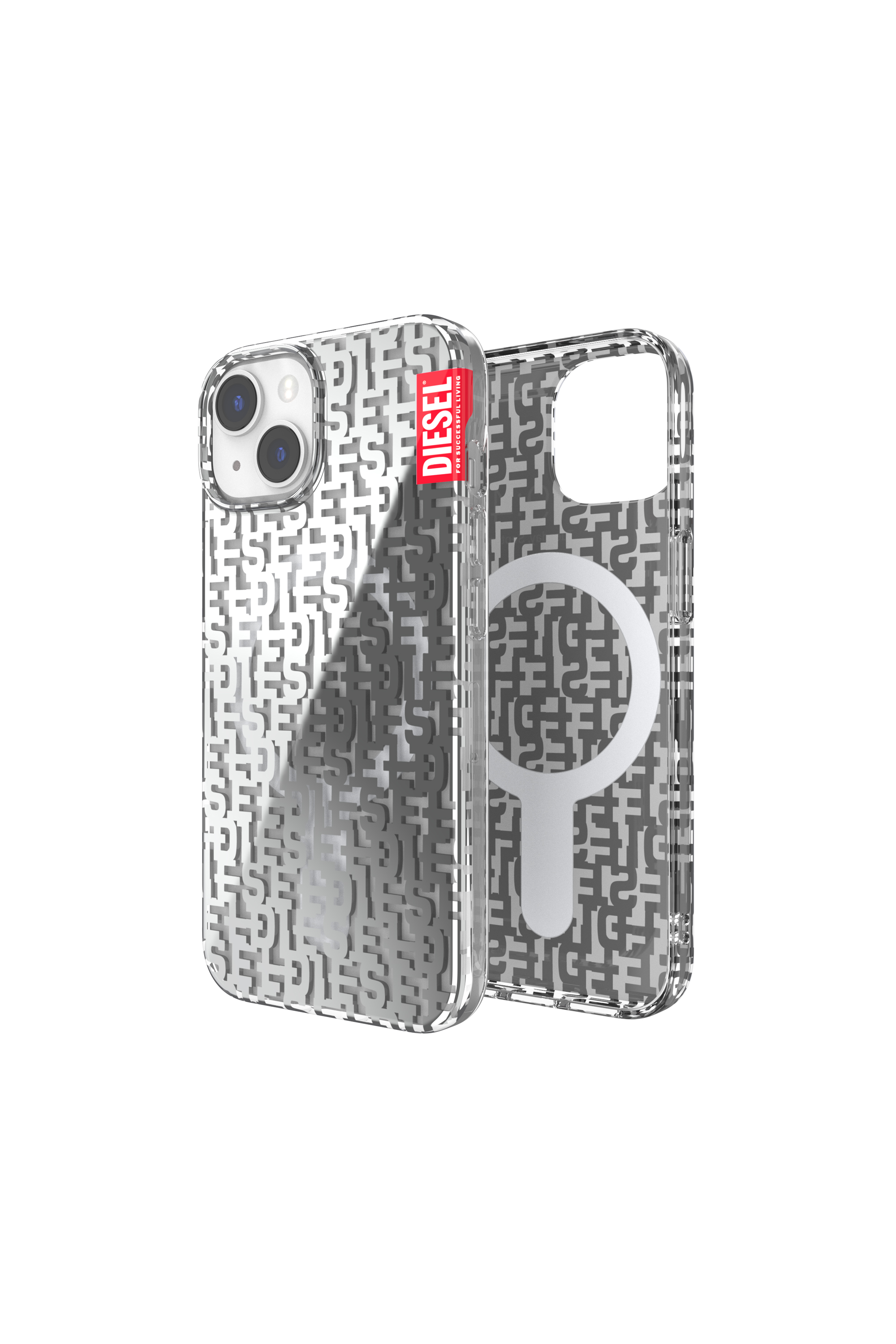 Diesel - 50297 MOULDED CASE, Unisex's iPhone 14 対応 ケース in グレー - 1