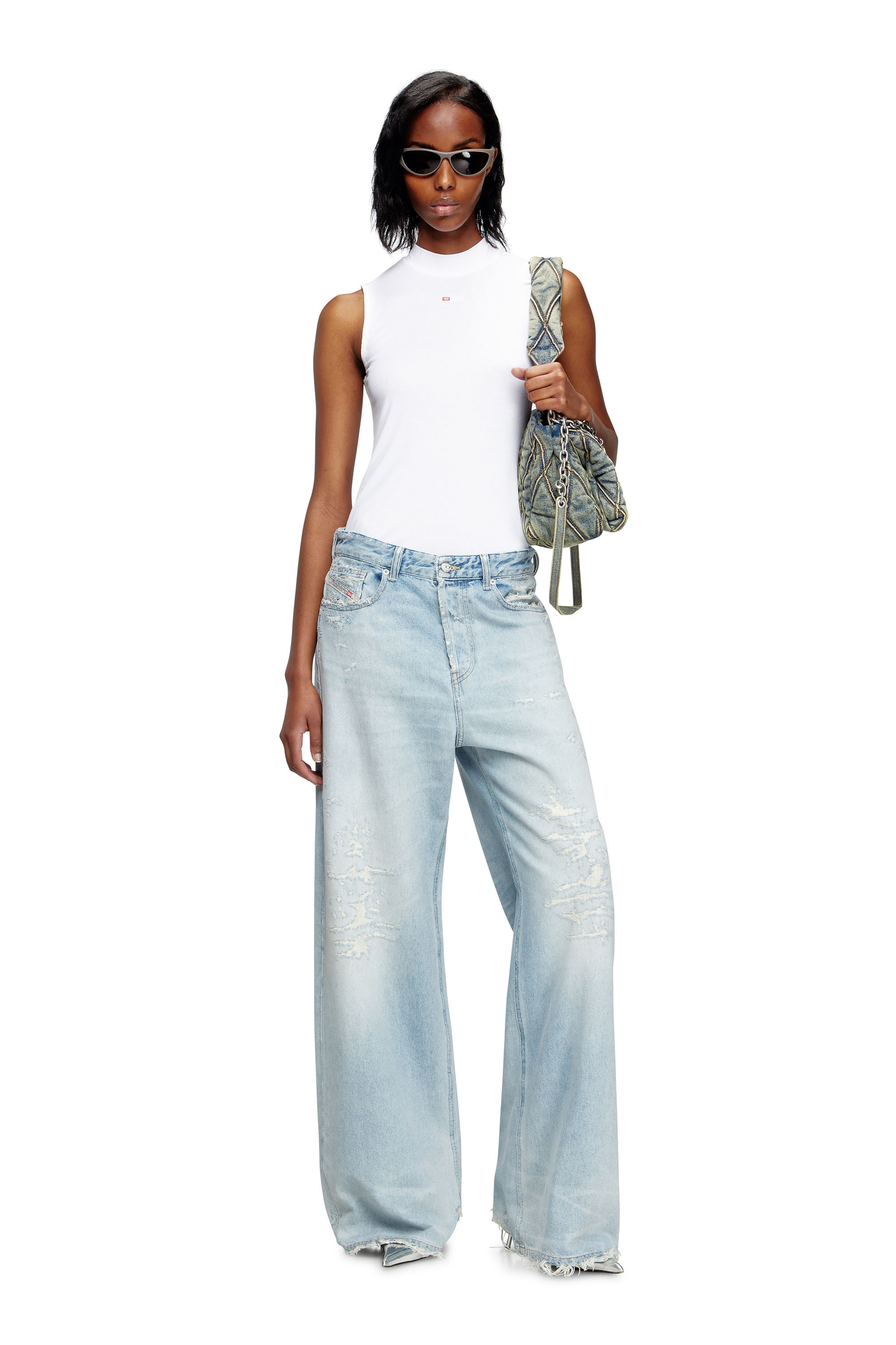 Diesel - Female's Relaxed Jeans 1996 D-Sire 09M53, ライトブルー - 1