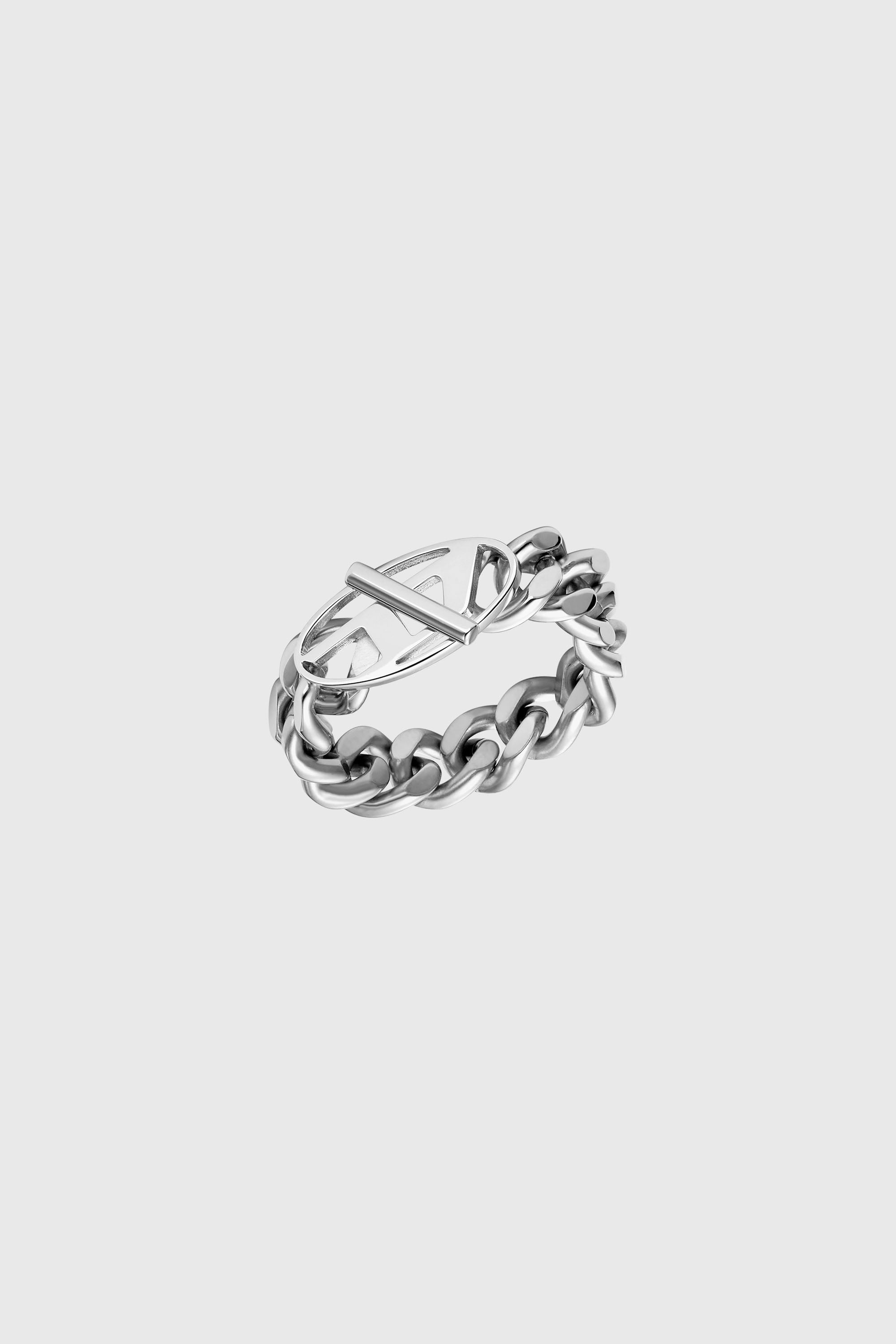 Diesel - DX1533040, Unisex's リング in シルバー - 1