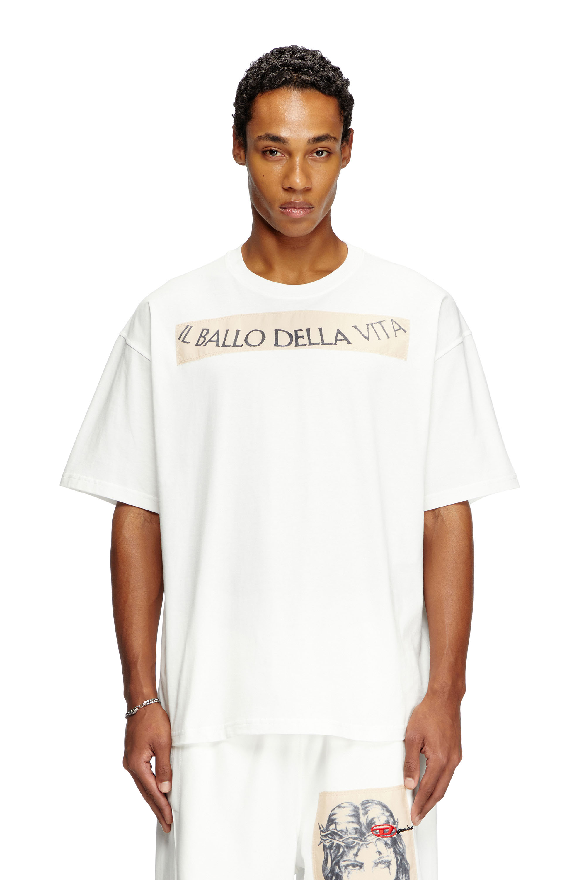 Diesel - T-BOXT-BALLO-DD, Unisex's Tシャツ in ホワイト - 3