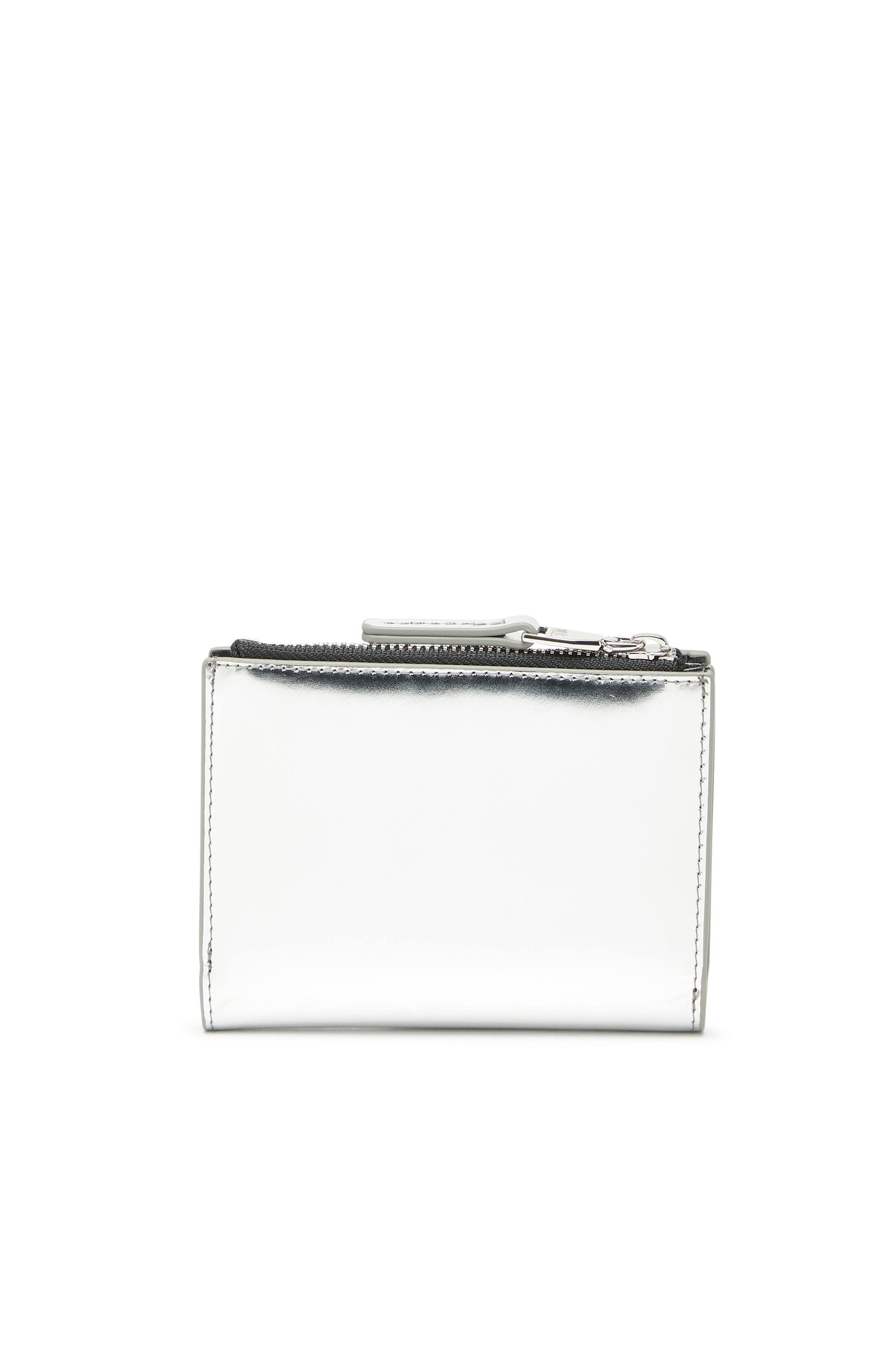 Diesel - 1DR BI FOLD ZIP II, Female's 二つ折りウォレット in シルバー - 2