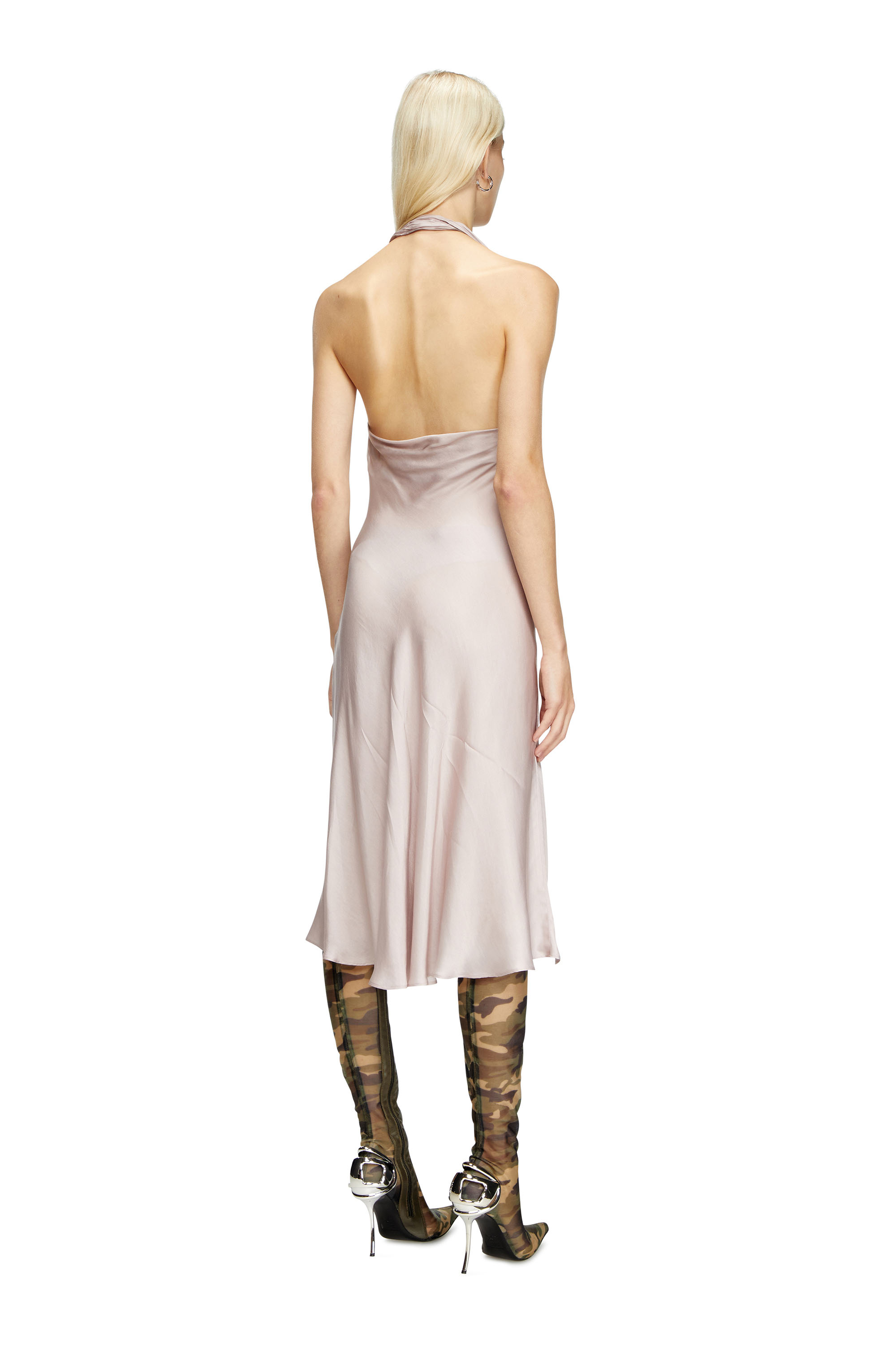 Diesel - D-ESTINY, Female's Bias cut dress with asymmetrical hem in ライラック - 3