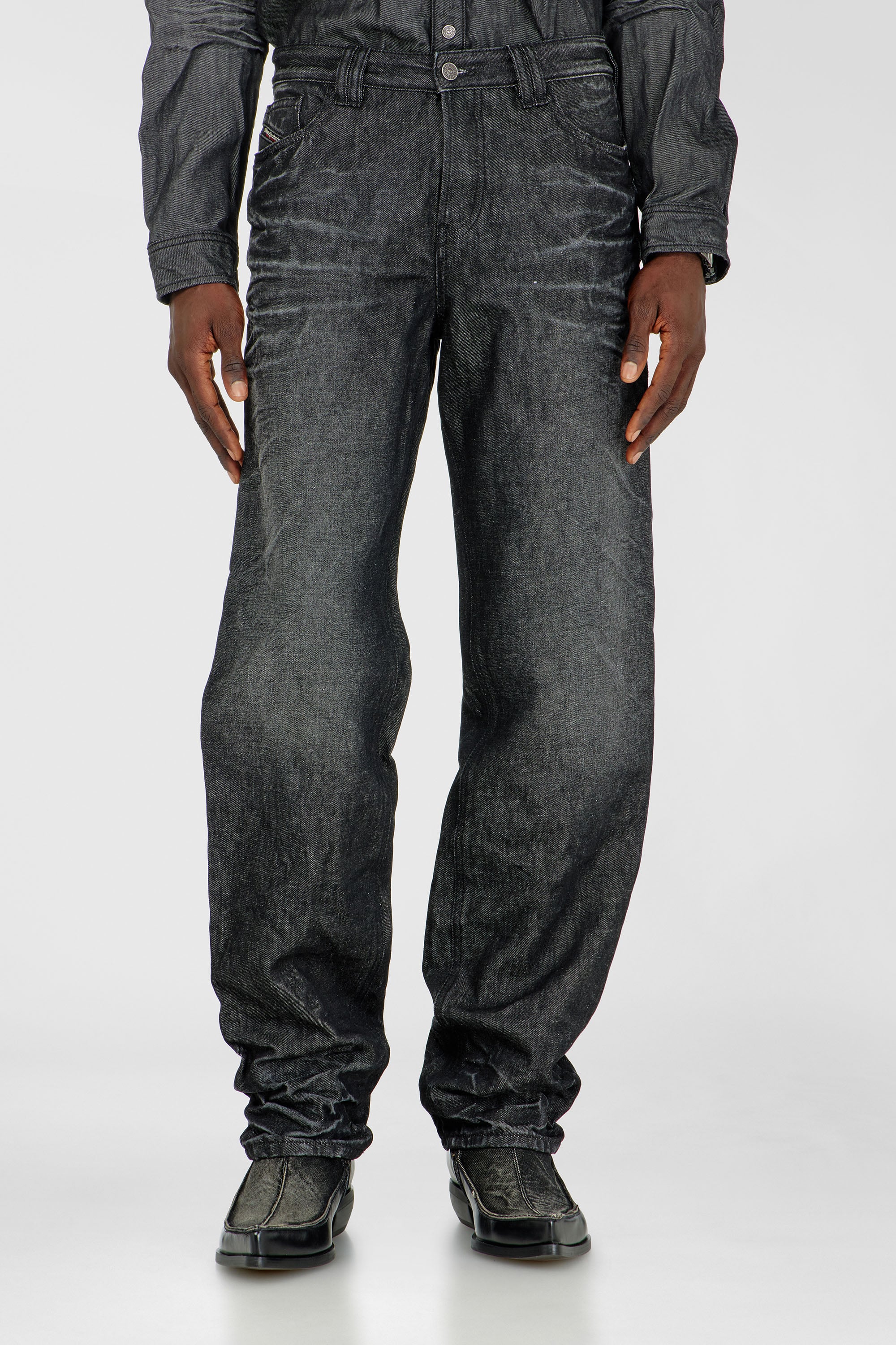 Diesel - Male's Regular Jeans 1991 D-Voeed 09R39, ブラック/ダークグレー - 5