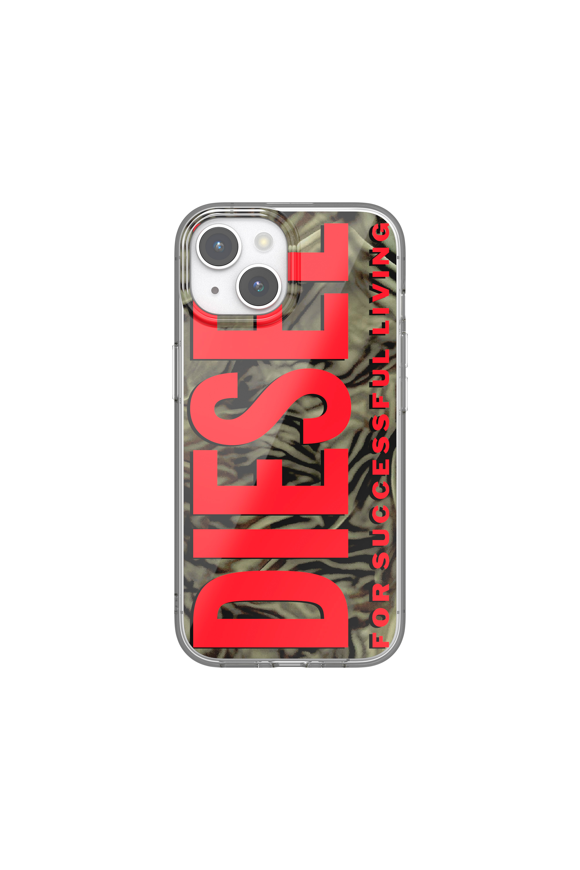 Diesel - 60047 AOP CASE, Unisex's iPhone 15 in レッド/グリーン - 2