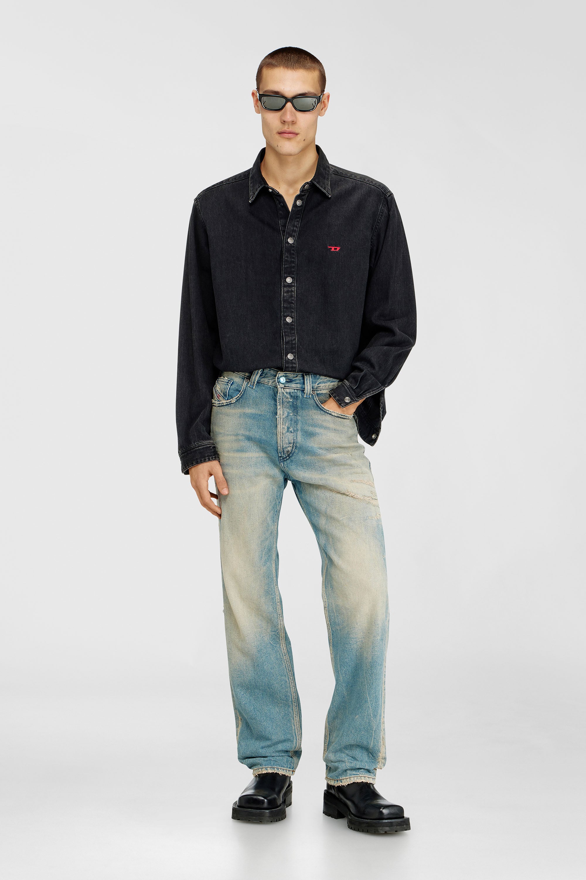 Diesel - Male's Regular Jeans 2024 D-Macs 09N30, ライトブルー - 1
