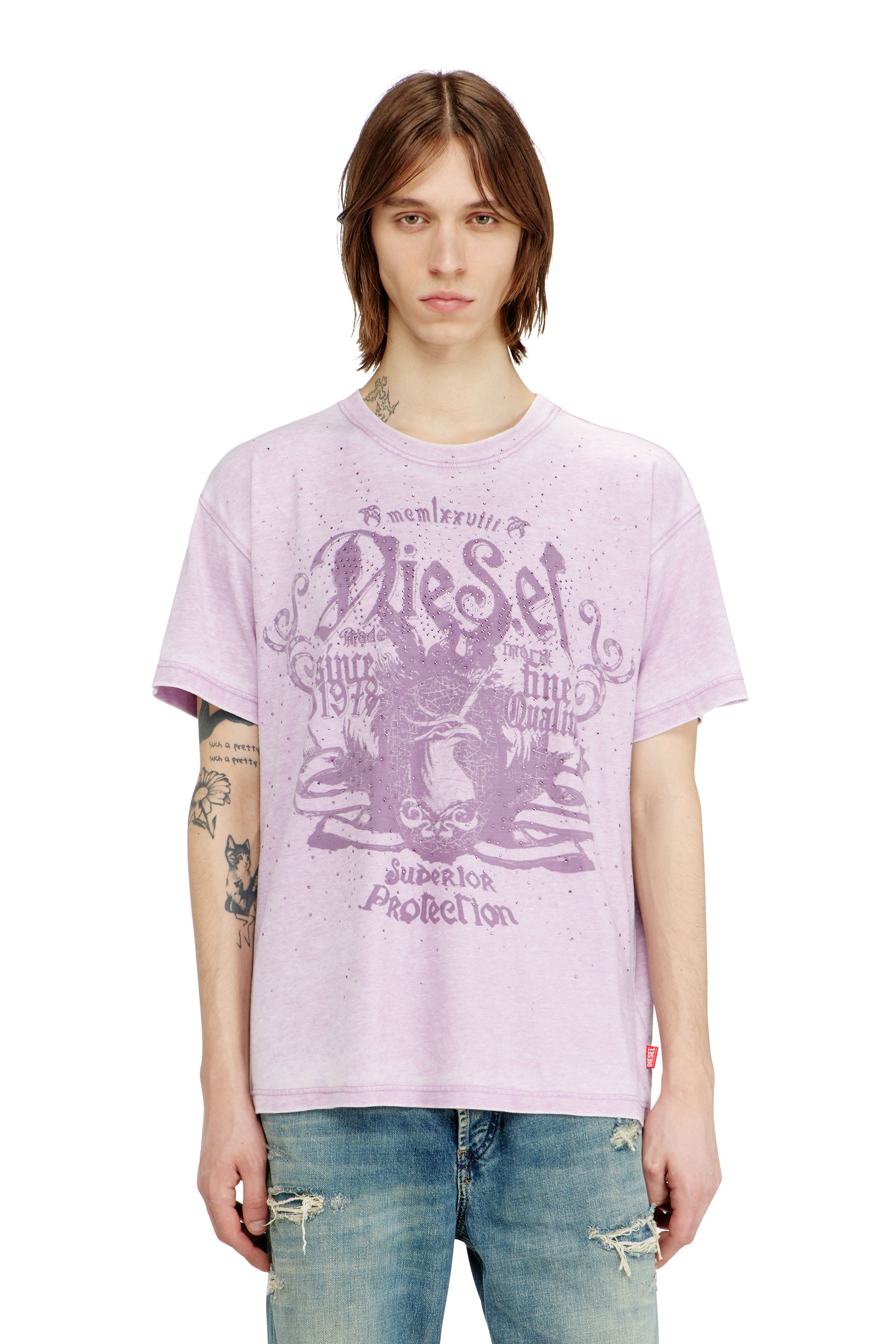 Diesel - T-NORM-AA8, Male's Tシャツ in null - 3