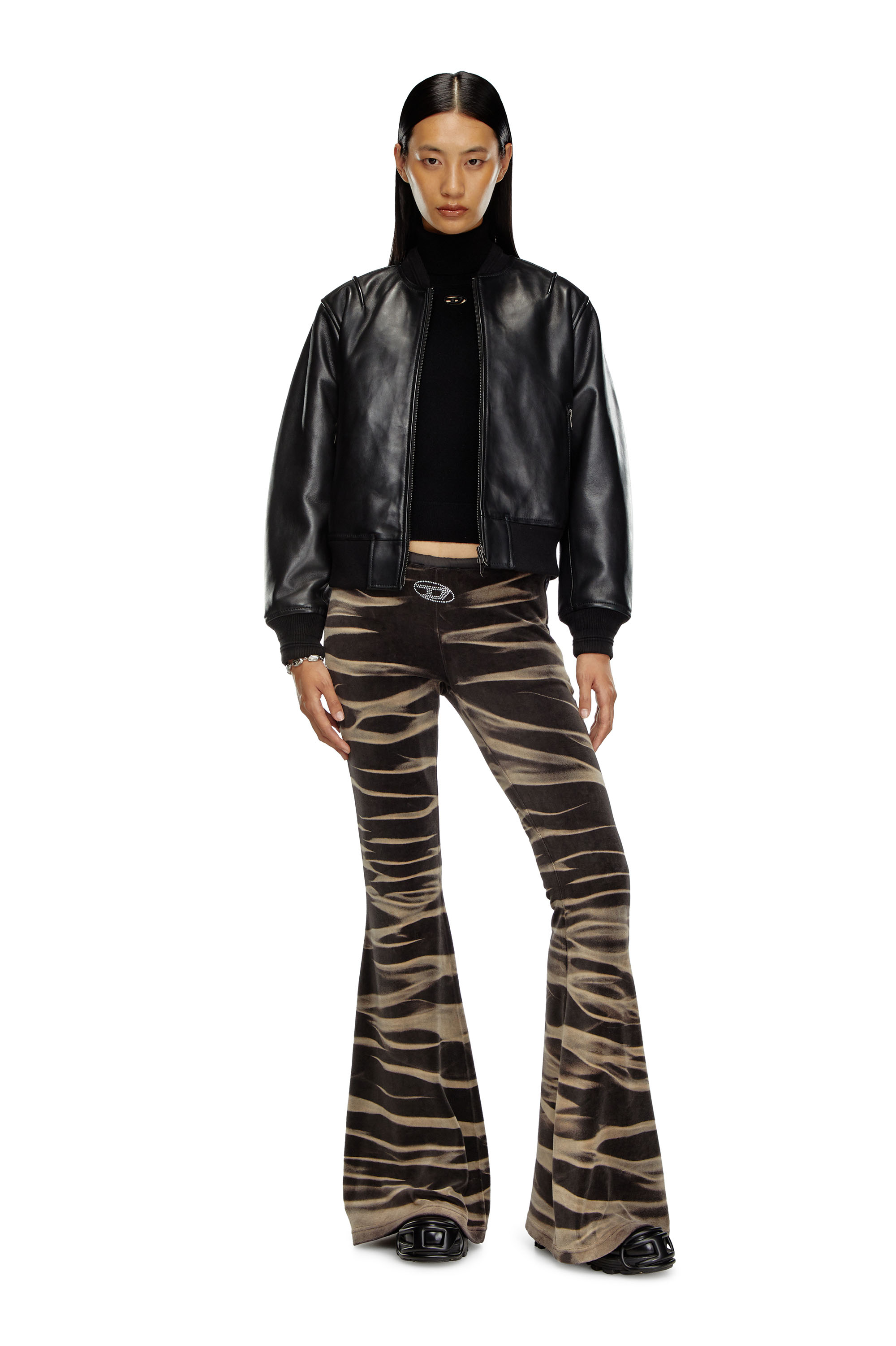 Diesel - M-AREESAX-TN, Female's Turtleneck jumper in wool and cashmere in ブラック - 2