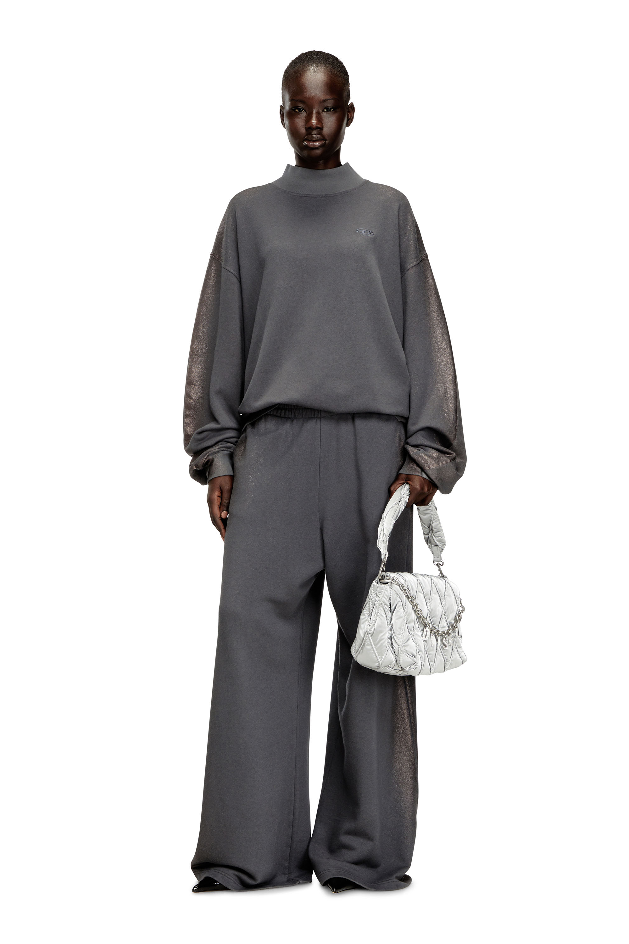 Diesel - F-ALEXAN-S1, Female's プルオーバースウェット in グレー - 1