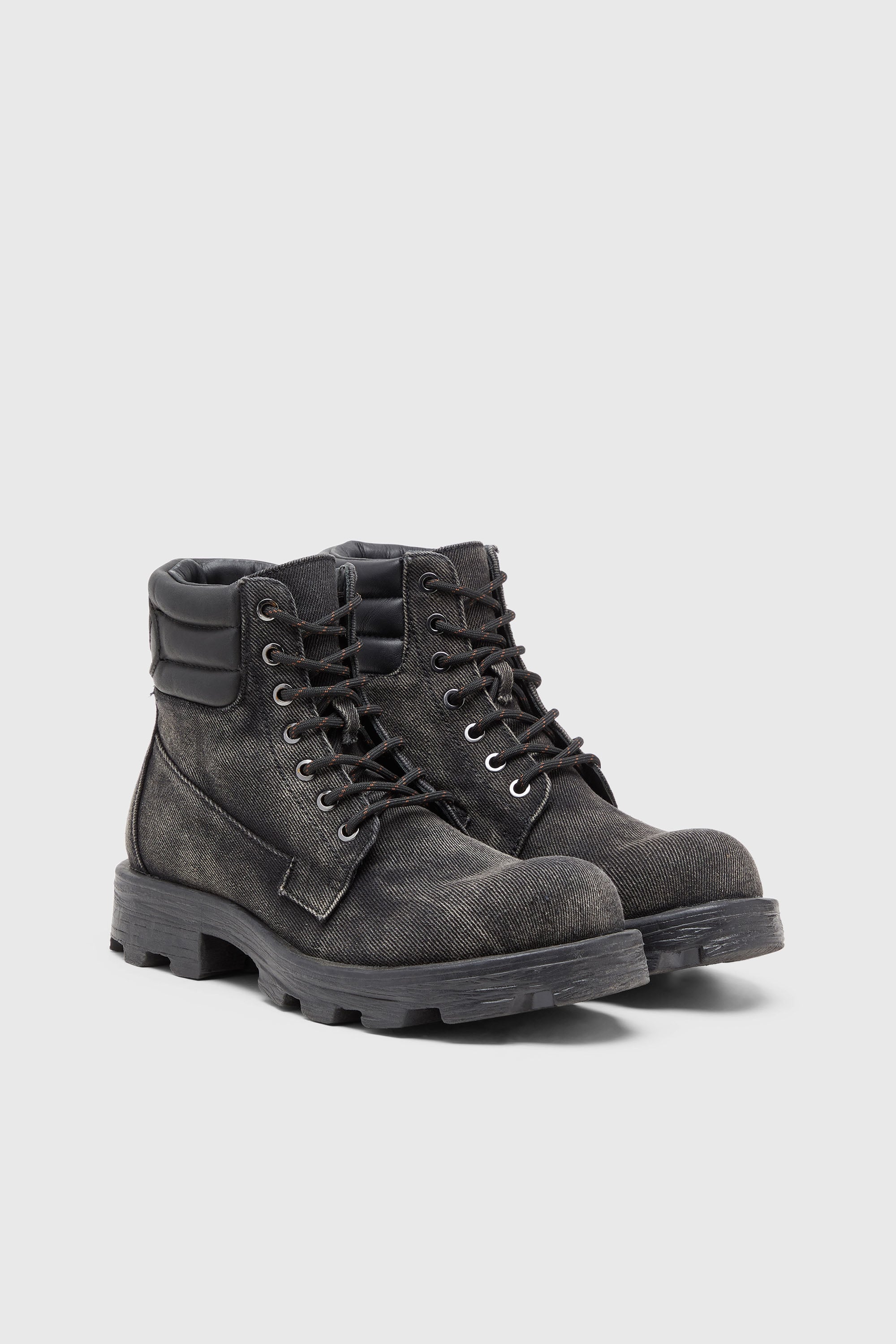 Diesel - D-HAMMER LACE UP W, Female's レースアップブーツ in ダークグレー - 2