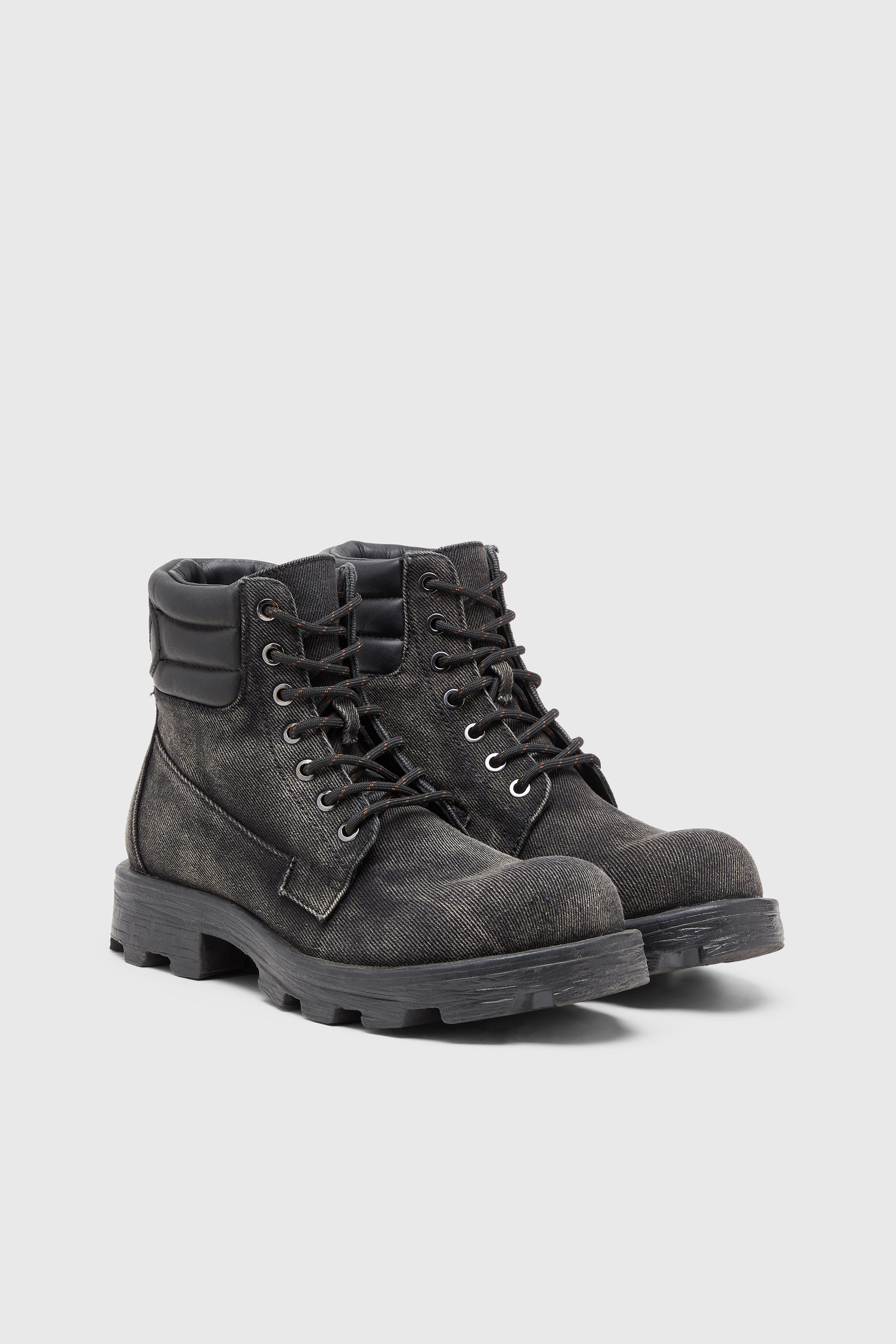 Diesel - D-HAMMER LACE UP W, Female's レースアップブーツ in ダークグレー - 2