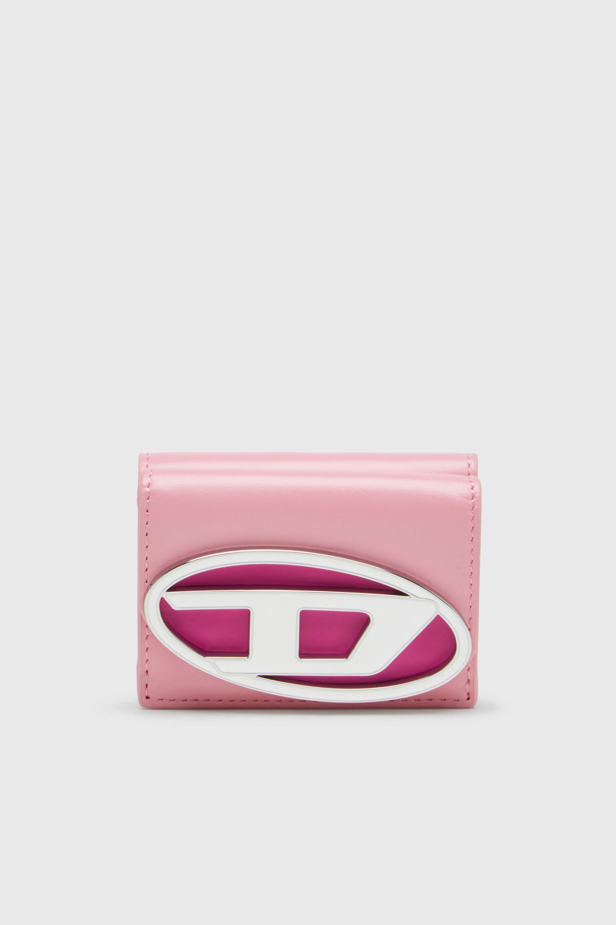 Diesel - 1DR TRI FOLD COIN XS II, Female's 三つ折りウォレット in ピンク / ホワイト - 1
