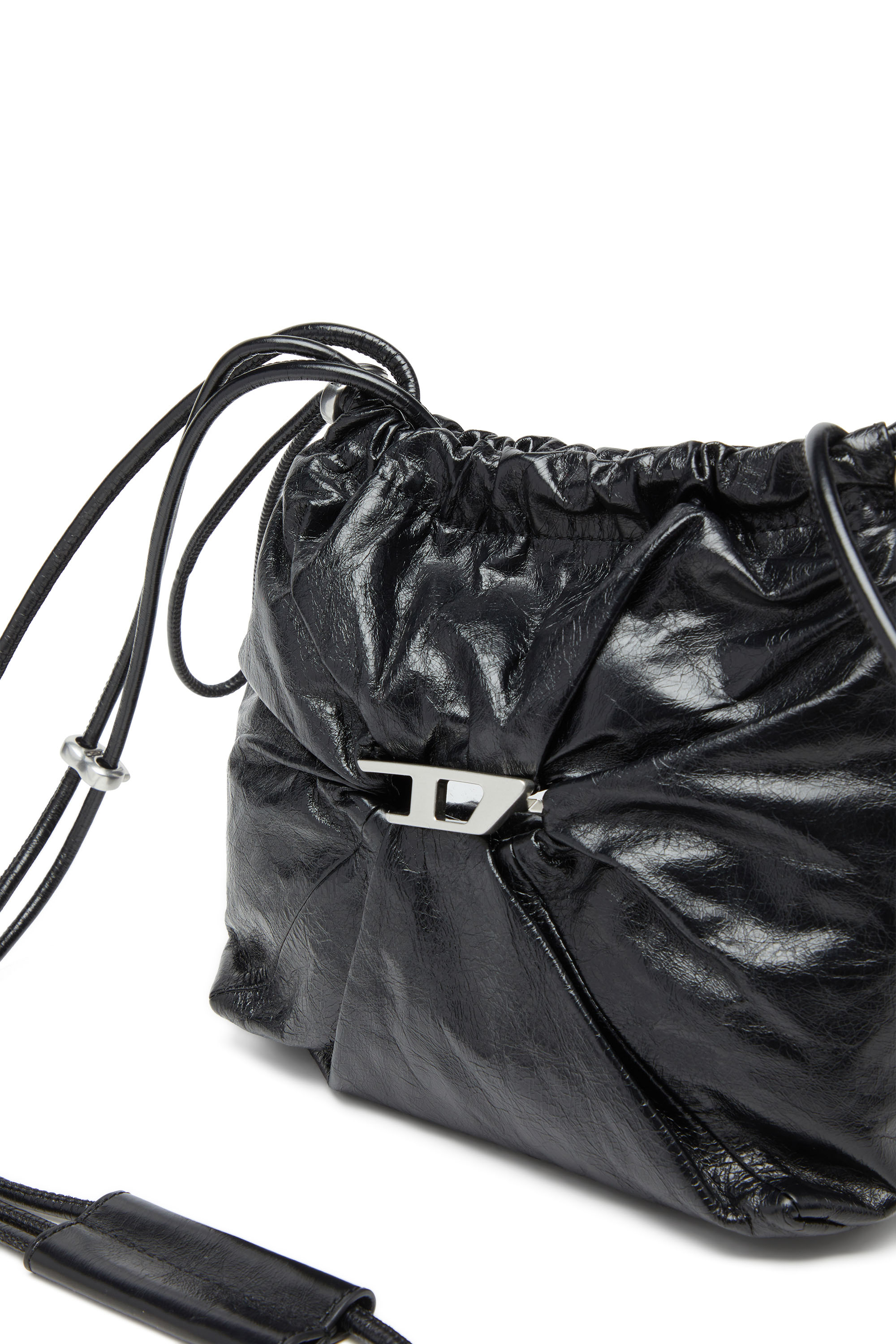 Diesel - SCRUNCH-D BUCKET, Female's バケットバッグ in ブラック - 6