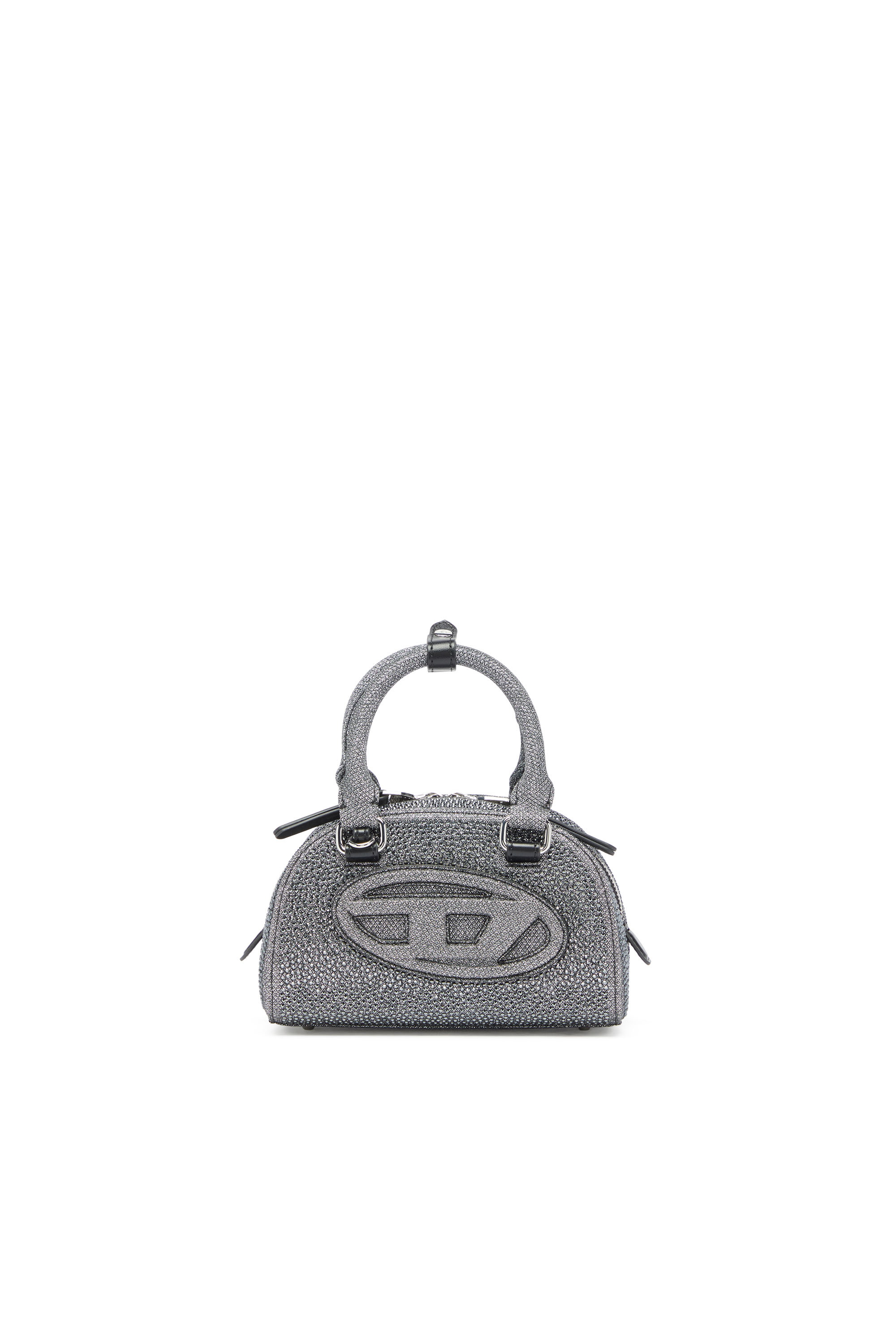 Diesel - 1DR DOME CROSSBODY, Female's クロスボディバッグ in ブラック/シルバー - 1