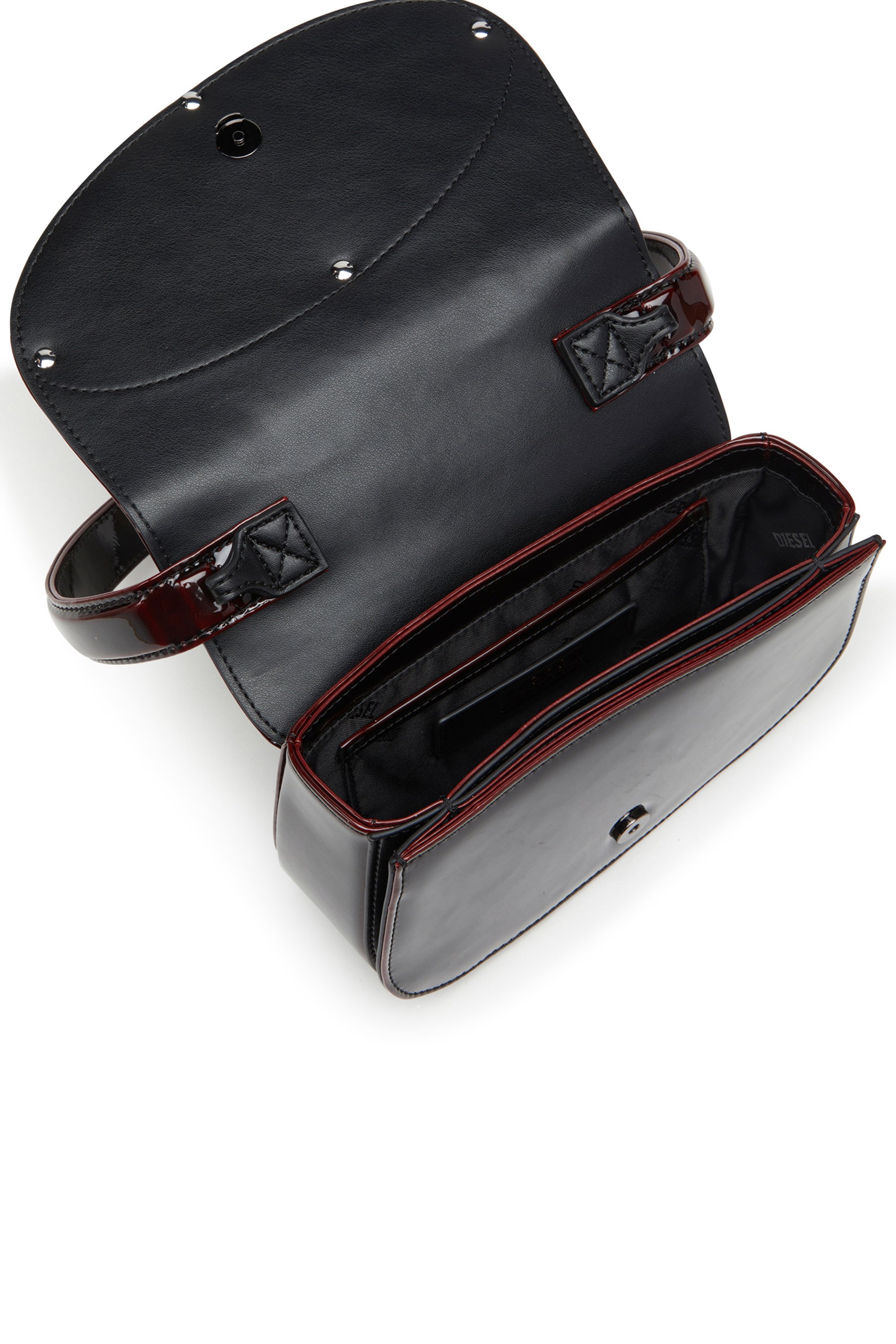 Diesel - 1DR, Female's 1DR-Iconic 1DR bag in liquid PU in バーガンディー - 4