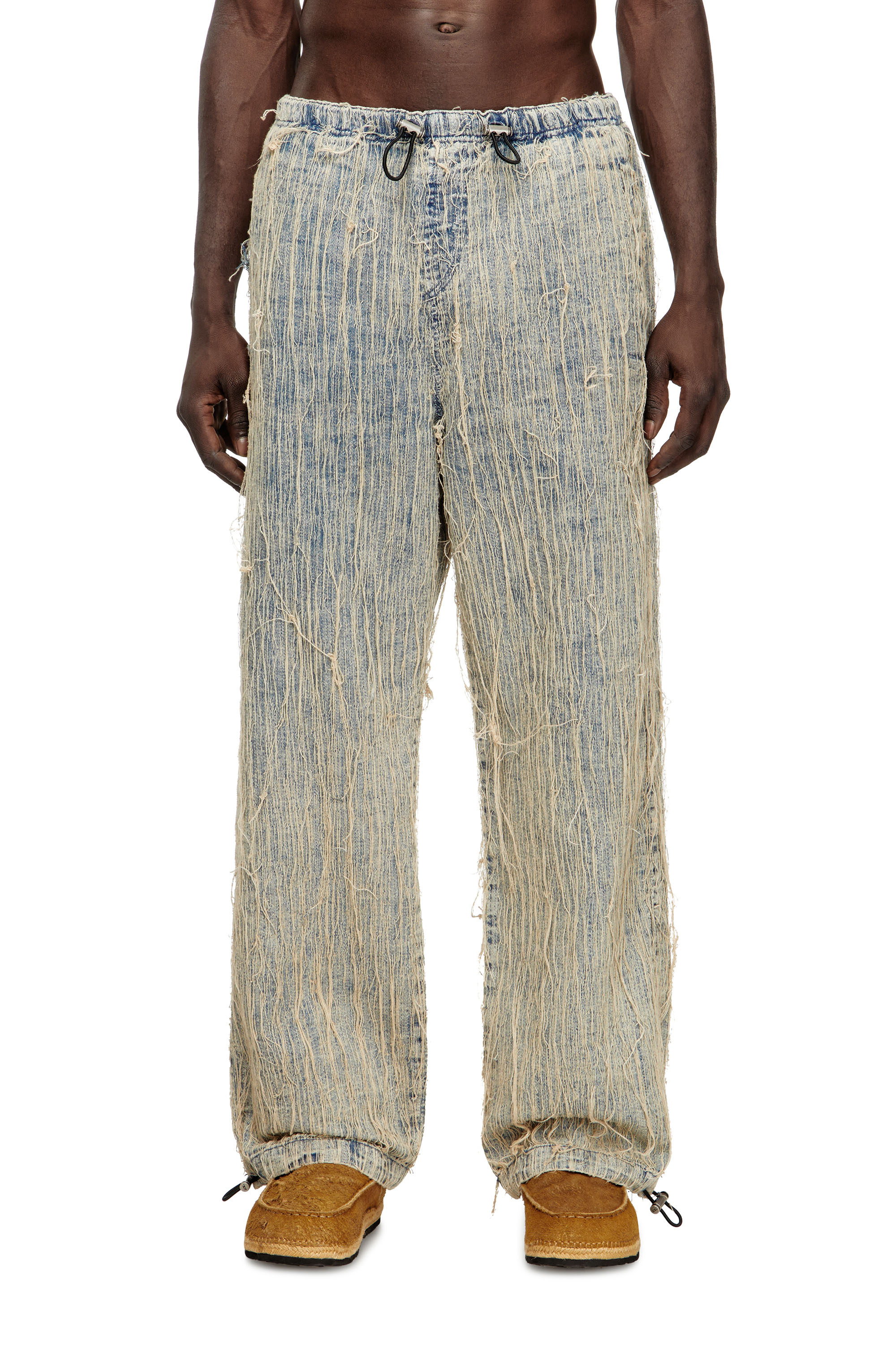 Diesel - Unisex's Relaxed Jeans D-Martial 0CMBZ, ミディアムブルー - 1