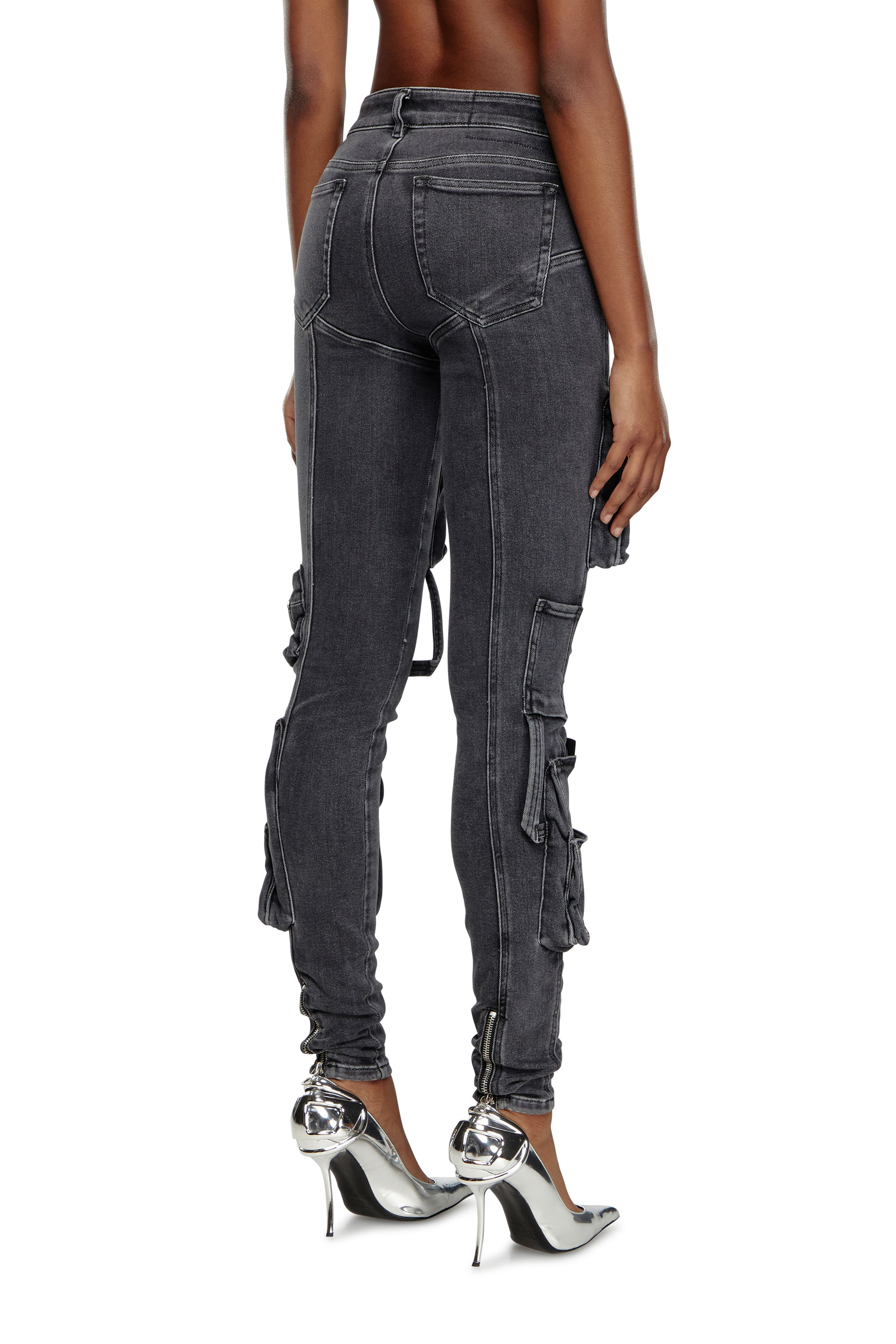 Diesel - Super skinny Jeans 1984 Slandy-High 09F27, ブラック/ダークグレー - Image 2