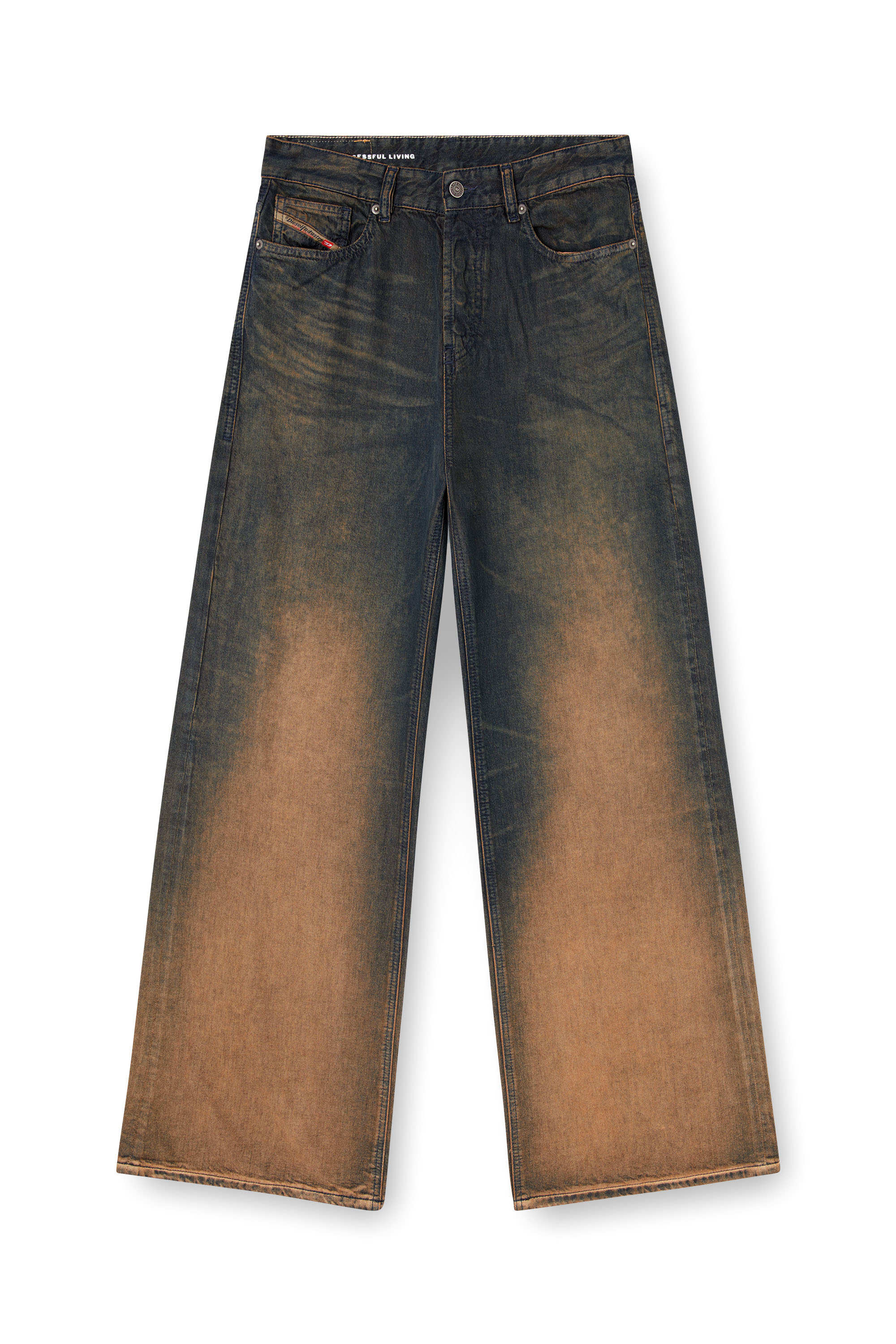 Diesel - Female's Relaxed Jeans 1996 D-Sire 068TF, ブルー/ブラウン - 3