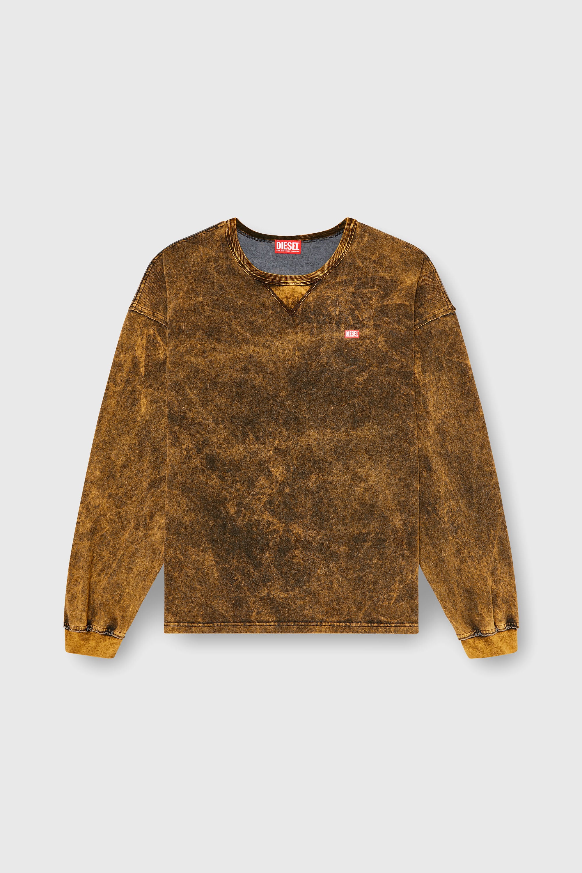 Diesel - T-BOXT-LS-RAW, Male's 長袖Tシャツ in ブラウン - 2