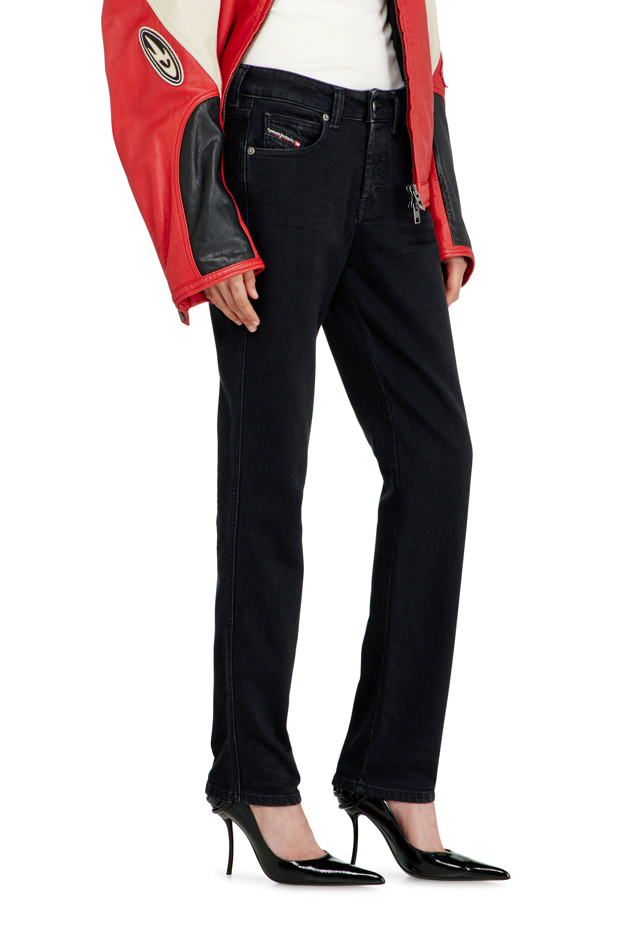 Diesel - Female's Slim Jeans 1992 D-Jiann 09N89, ブラック/ダークグレー - 7