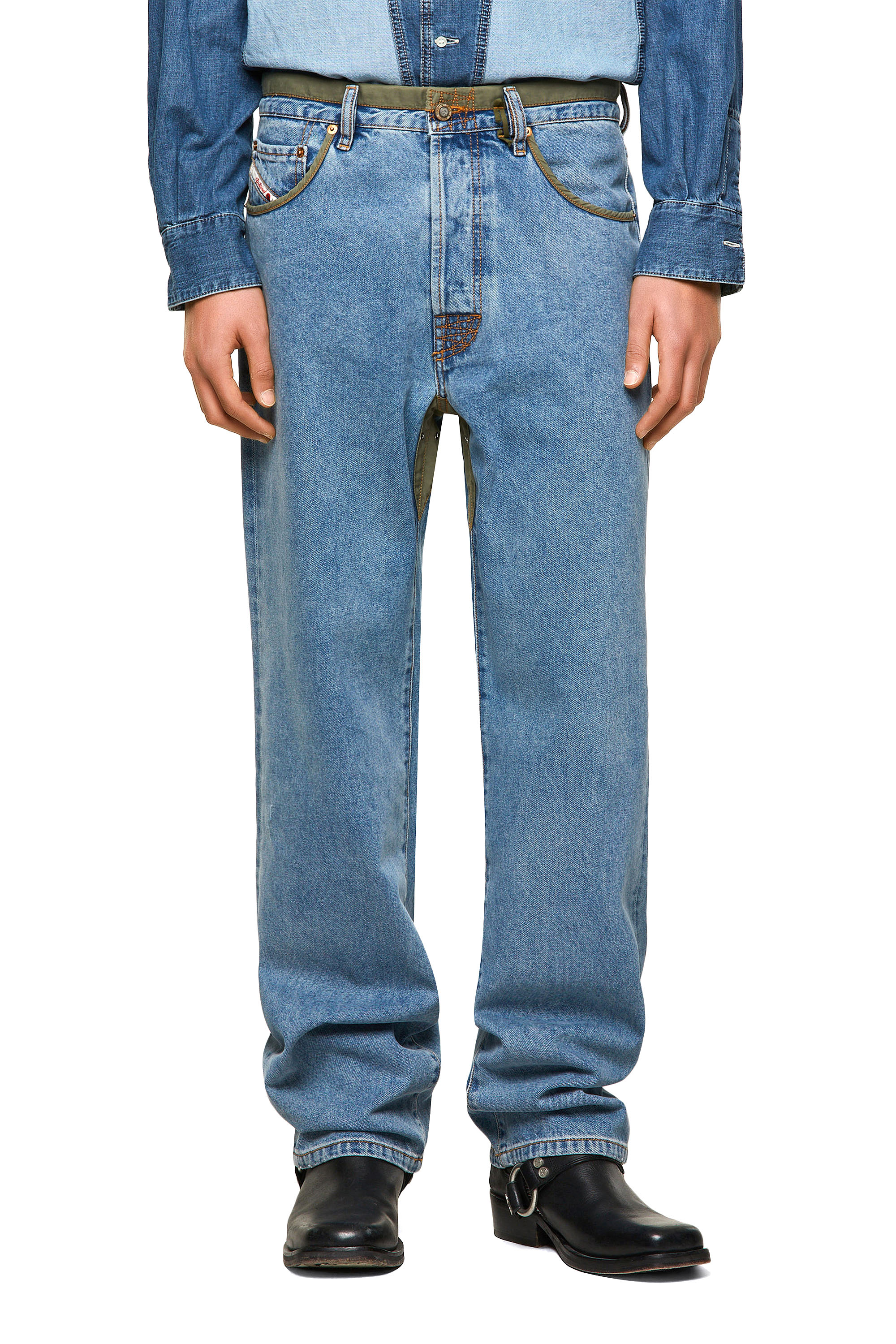 Diesel - DxD-P2 0CBBI Straight Jeans, ライトブルー - Image 1