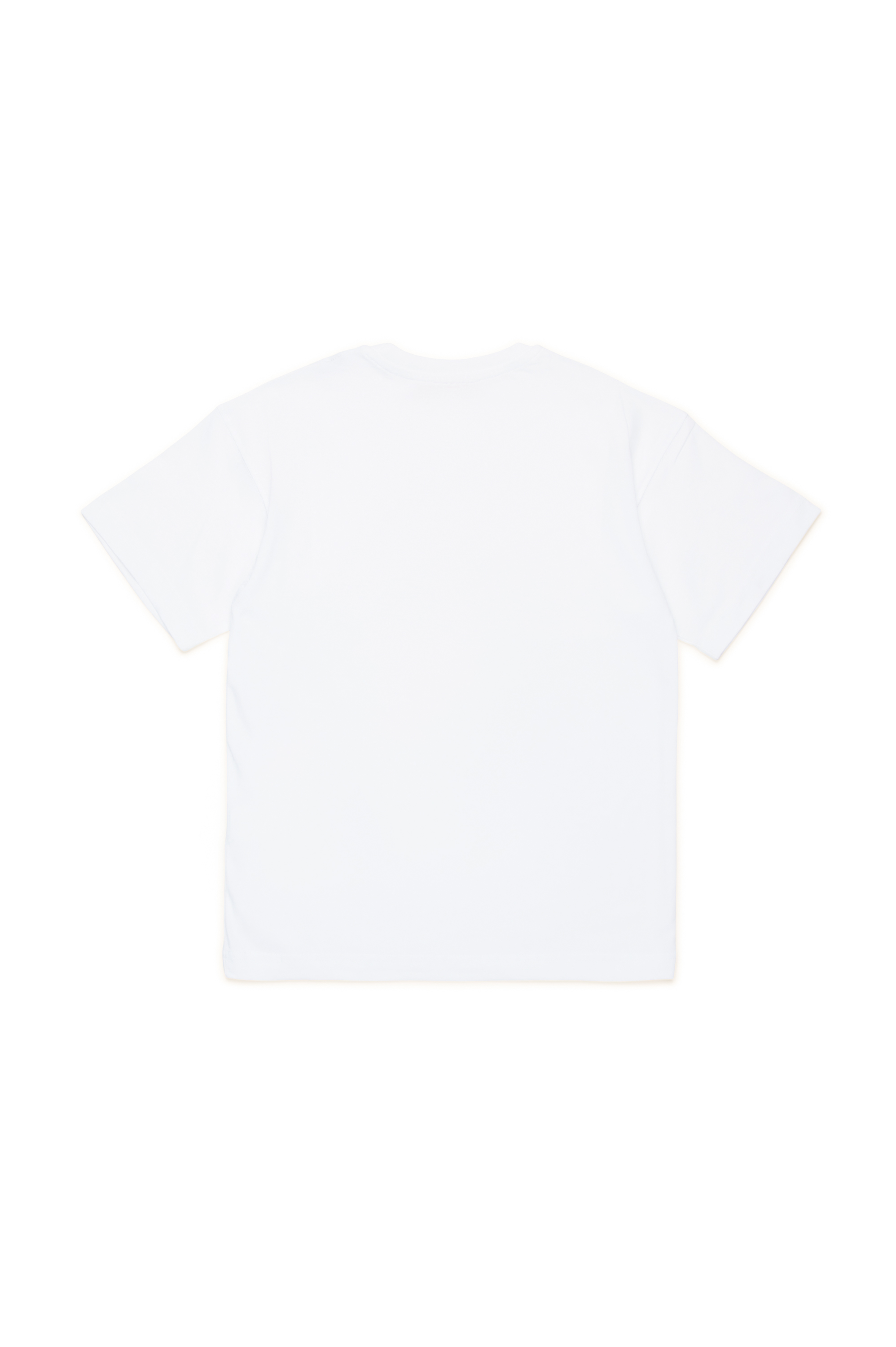 Diesel - TMARCUS OVER, Male's T-shirt with metallic Oval D in ホワイト - 2