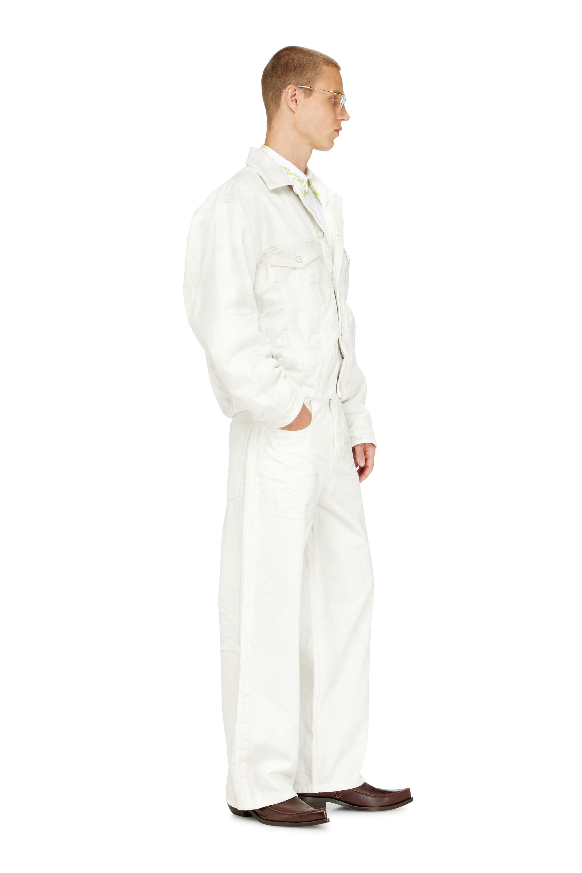 Diesel - Unisex's Relaxed Jeans 1982 D-Hakou 007GG, ホワイト - 2