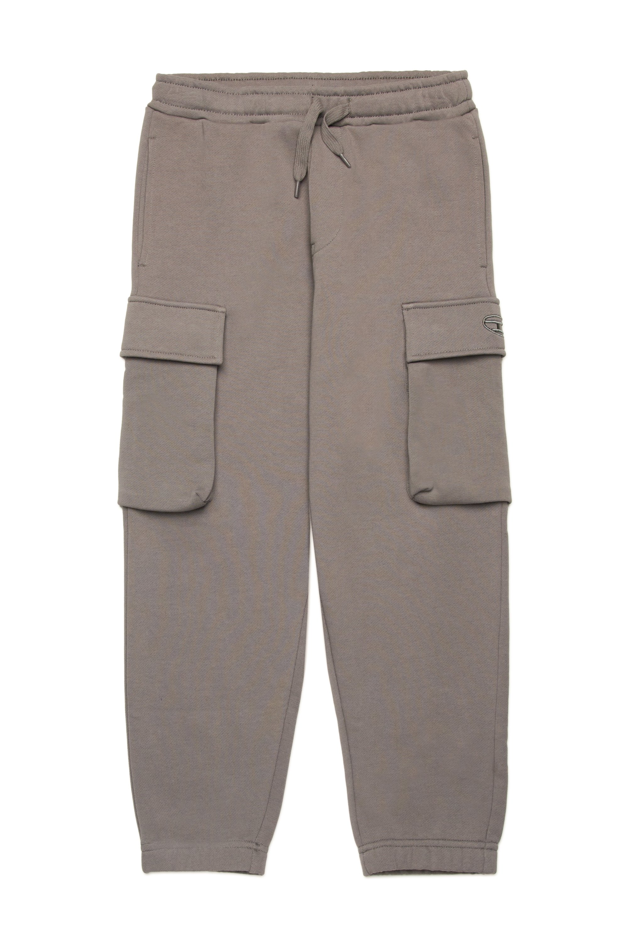 Diesel - PLEKOX, Male's Cargo sweatpants with Oval D embroidery in グレー - 1