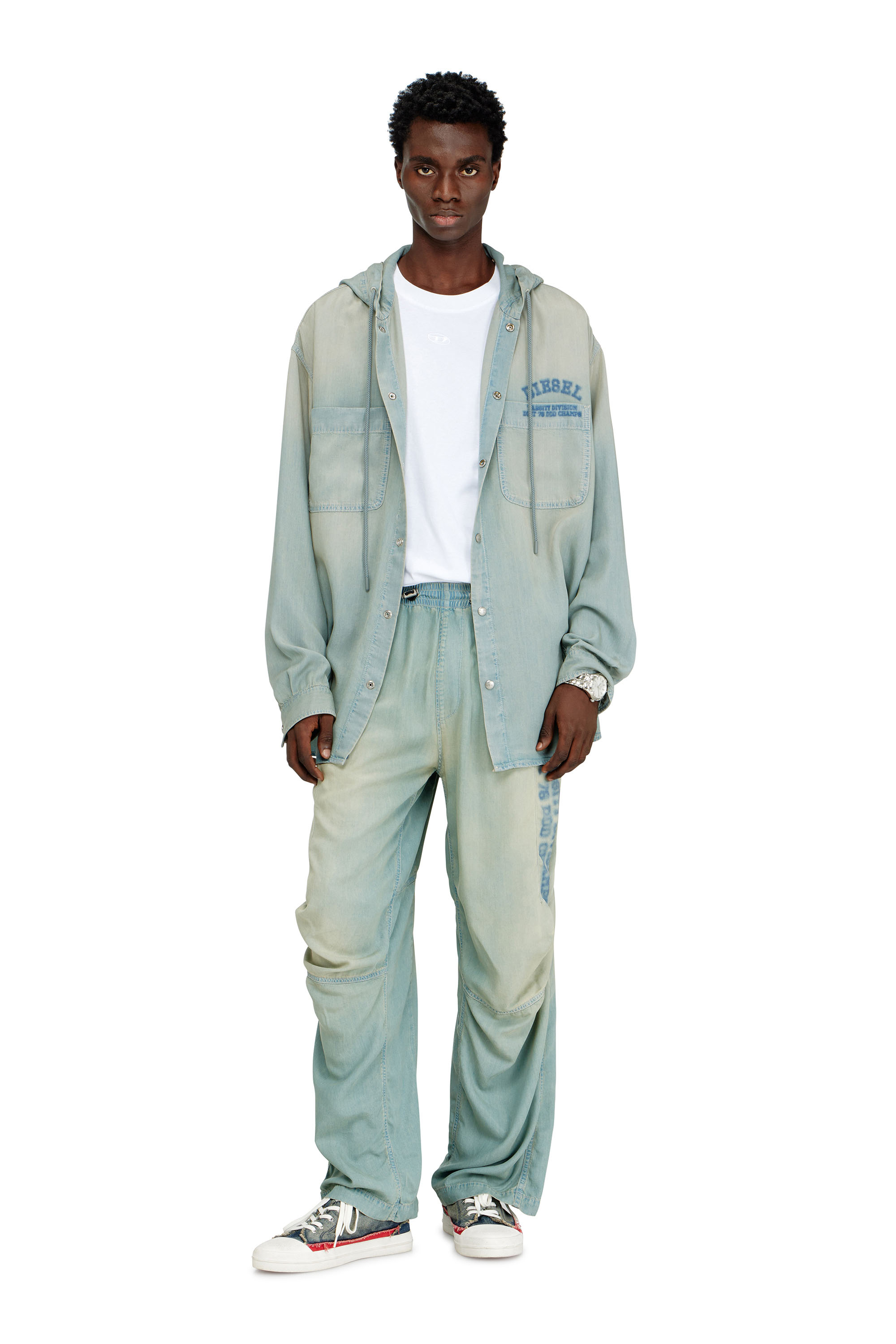 Diesel - Unisex's Relaxed Jeans D-Pari 0ADCF, ライトブルー - 1