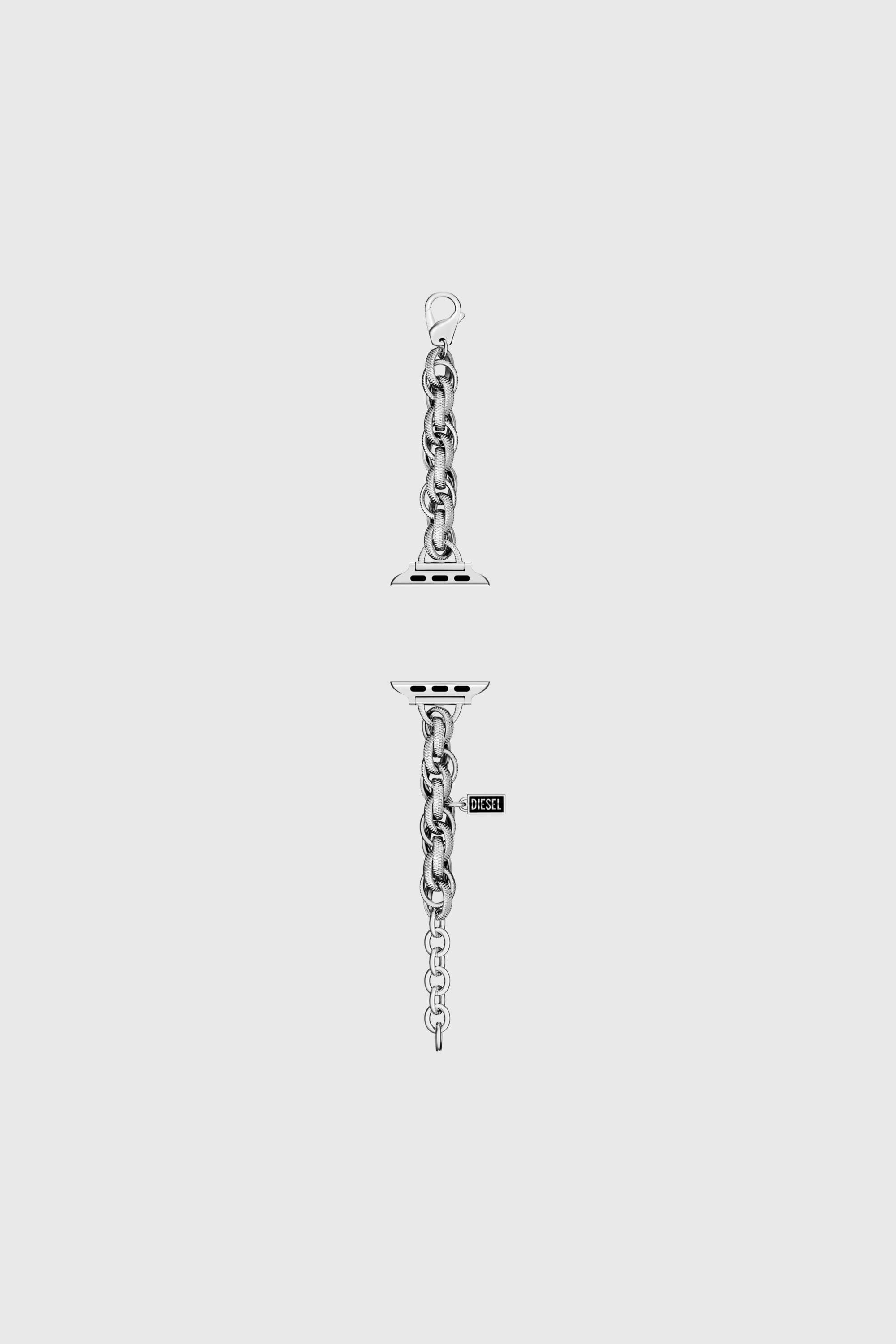 Diesel - DSS028 WATCH, Male's Stainless steel watch band for apple watch&reg;, 38-49mm in シルバー - 1