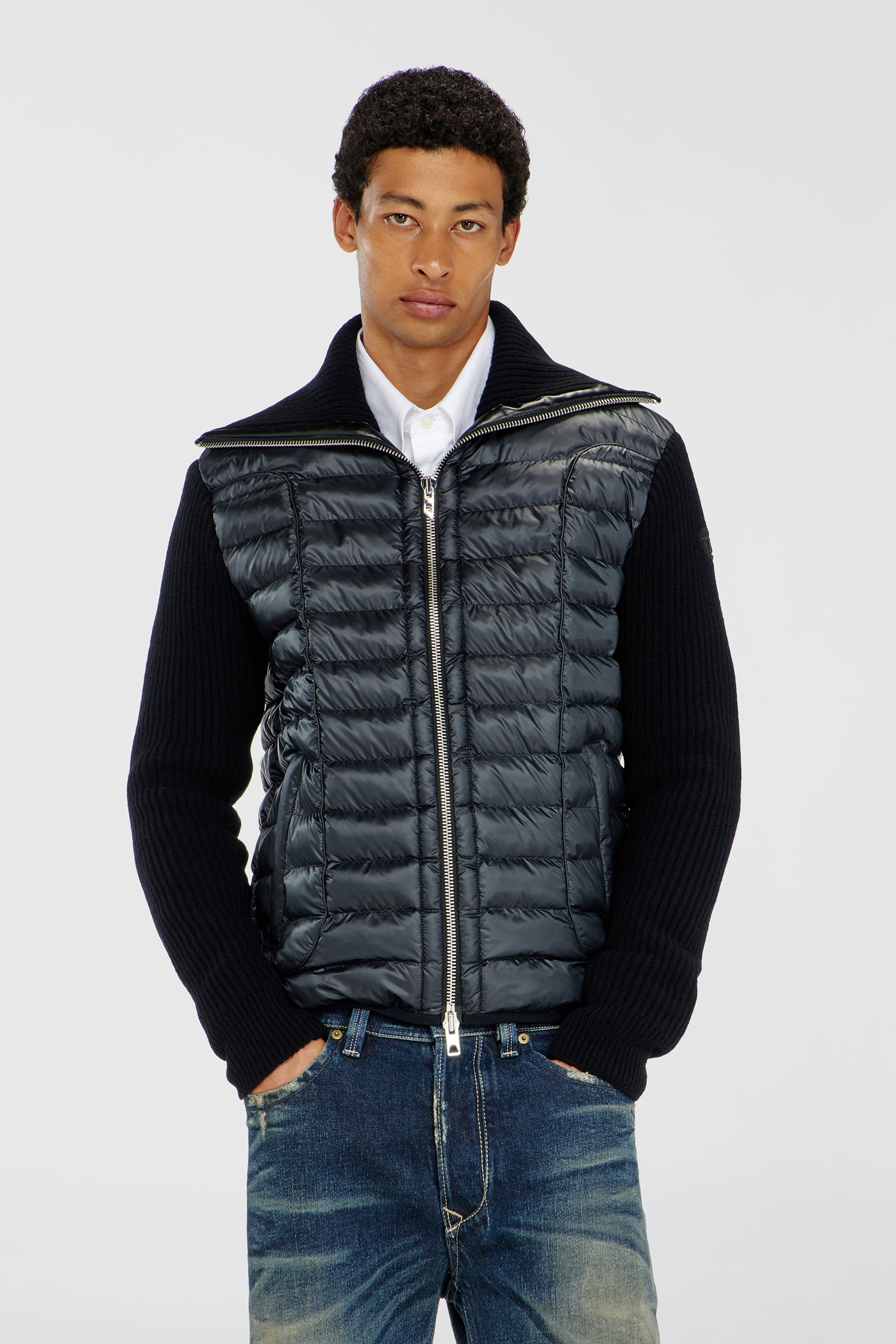 Diesel - W-SAYER, Male's ジャケット in ブラック - 1
