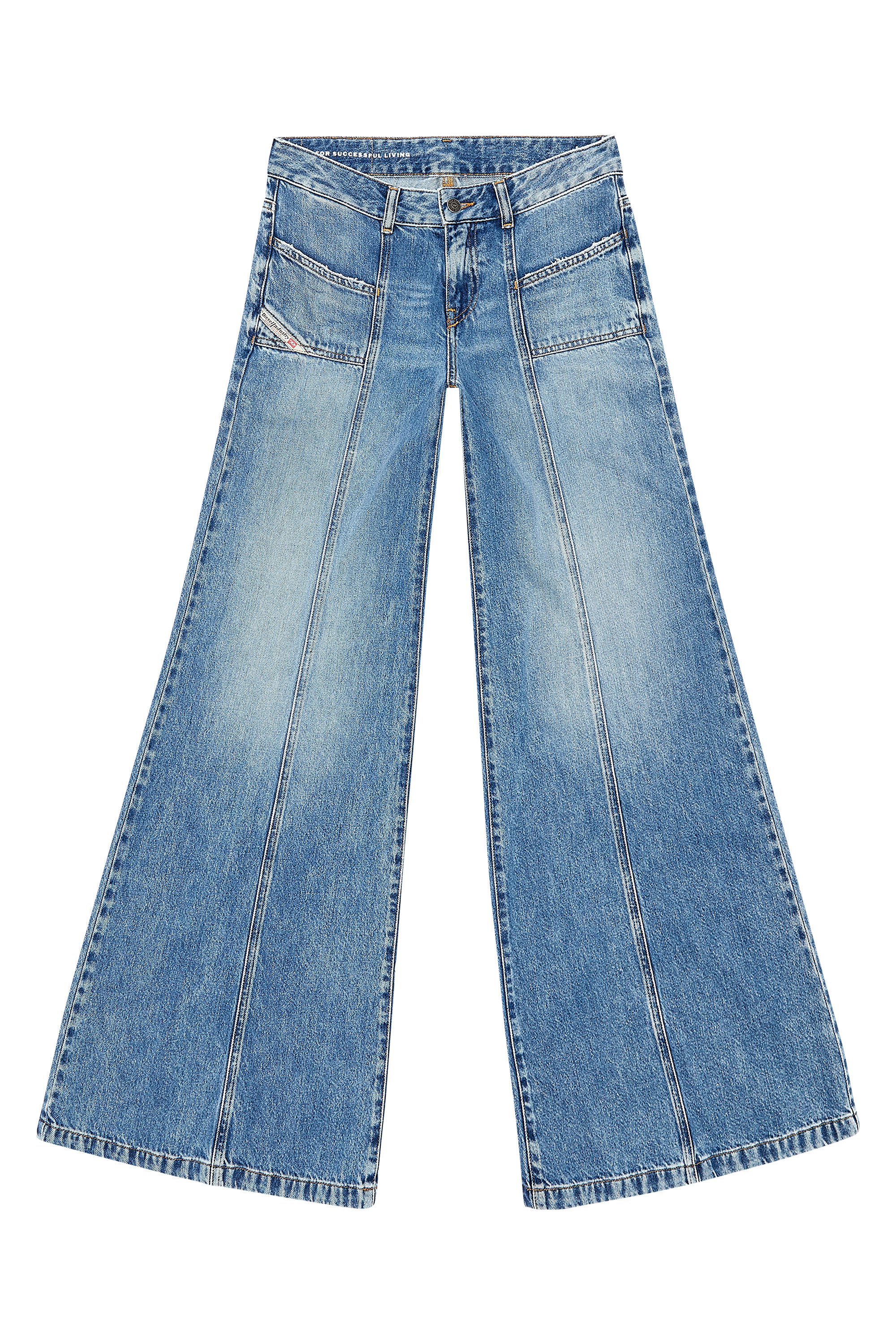 Diesel - Bootcut and Flare Jeans D-Akii 09H95, ミディアムブルー - Image 3